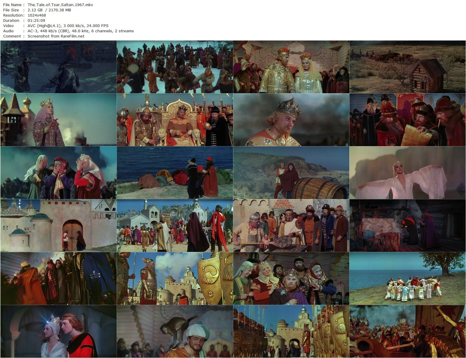 The Tale of Tsar Saltan / Skazka o tsare Saltane (1967) Aleksandr Ptushko, Vladimir Andreyev, Larisa Golubkina, Oleg Vidov-poster