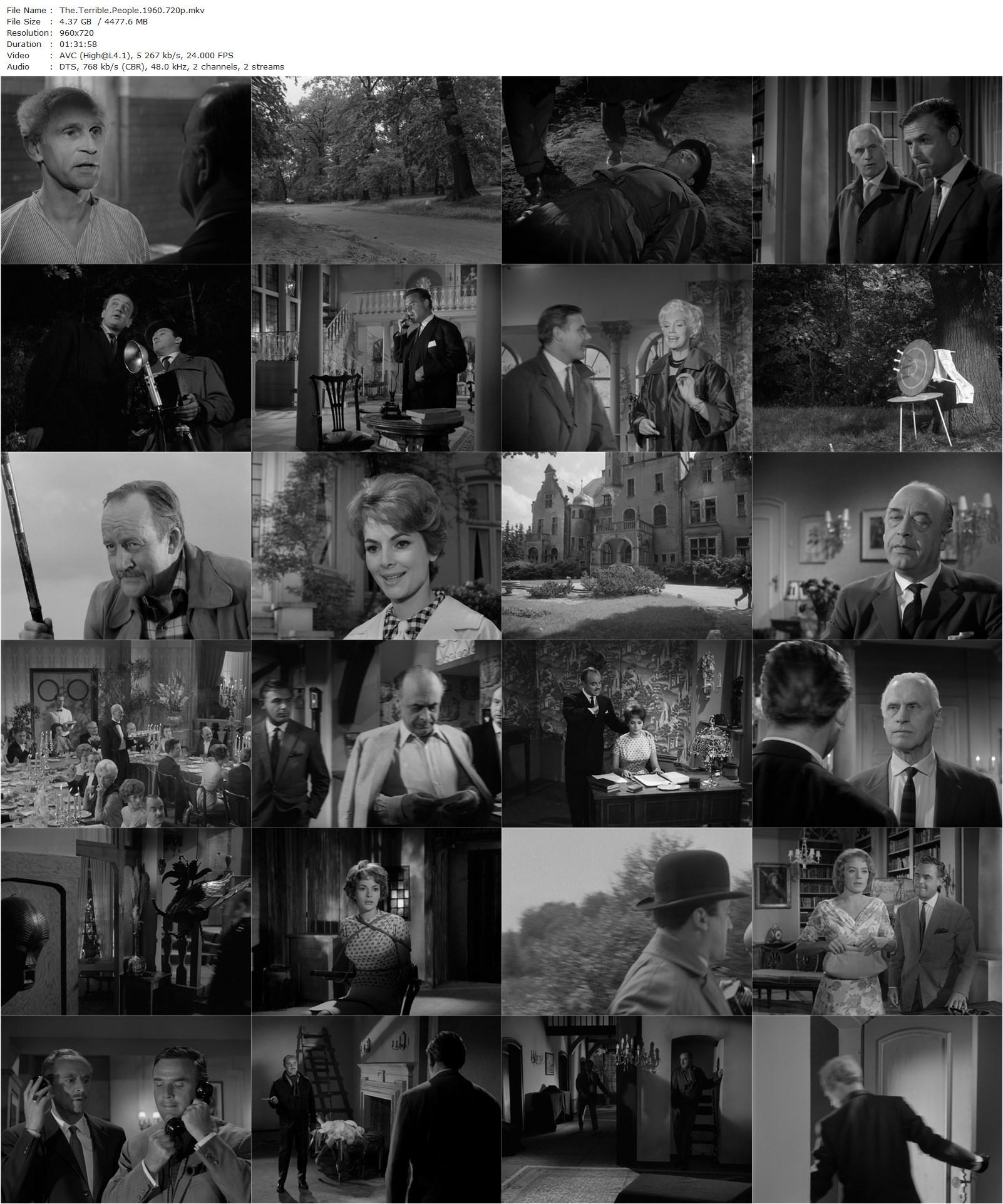 The Terrible People AKA Die Bande des Schreckens (1960) Harald Reinl, Joachim Fuchsberger, Karin Dor, Fritz Rasp-poster