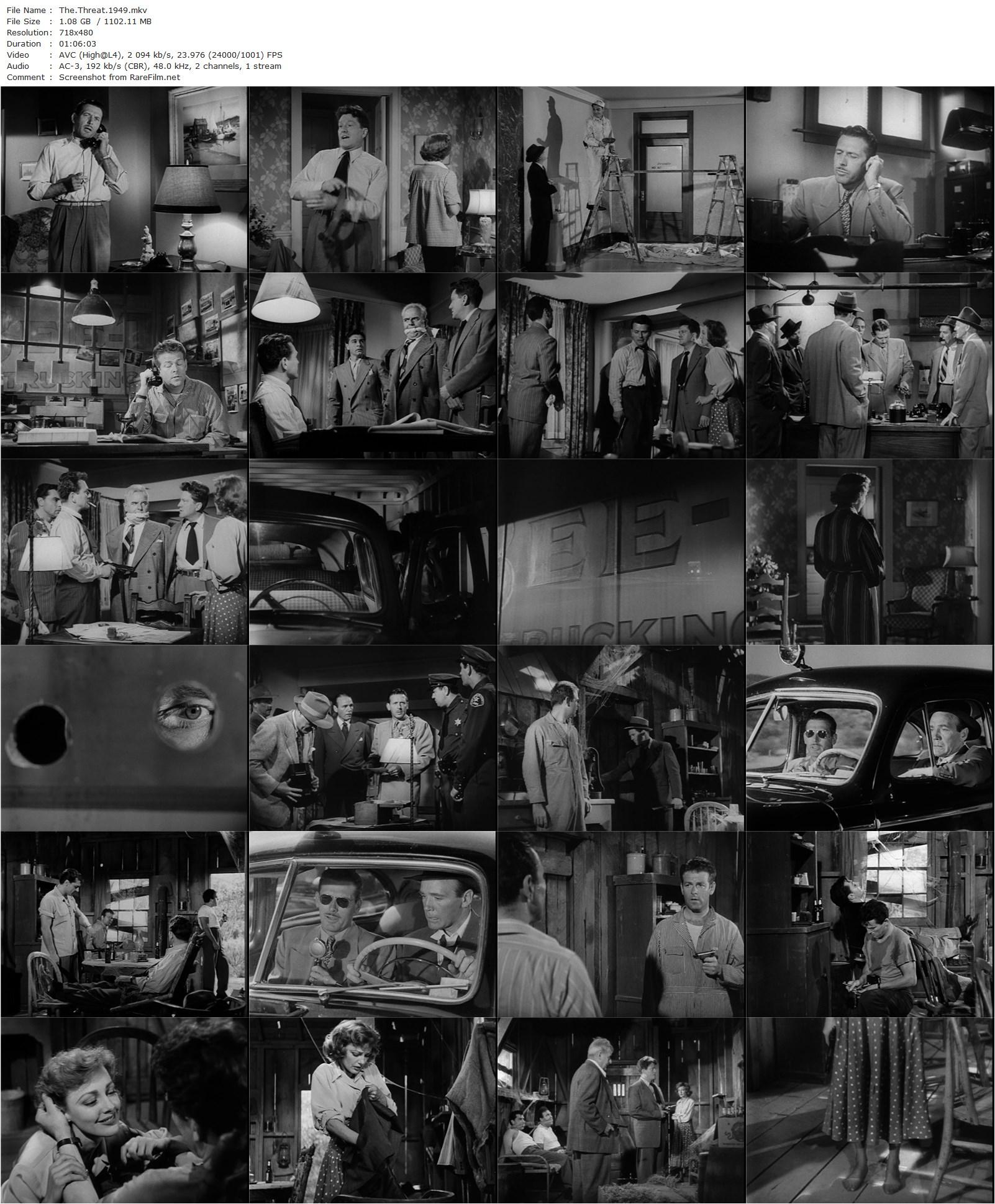 The Threat (1949) Felix E. Feist, Michael O’Shea, Virginia Grey, Charles McGraw-poster