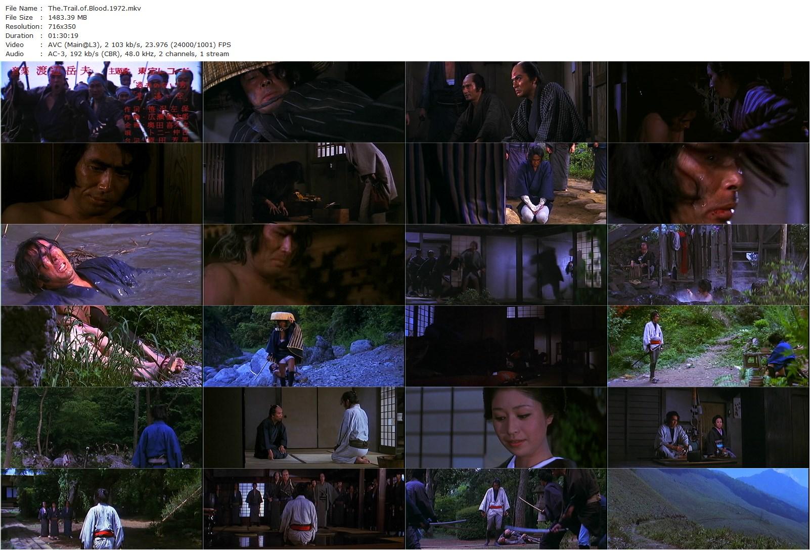 Trail of Blood AKA Mushukunin Mikogami no Jôkichi: Kiba wa hikisaita (1972) Kazuo Ikehiro, Yoshio Harada, Atsuo Nakamura, Kayo Matsuo-poster