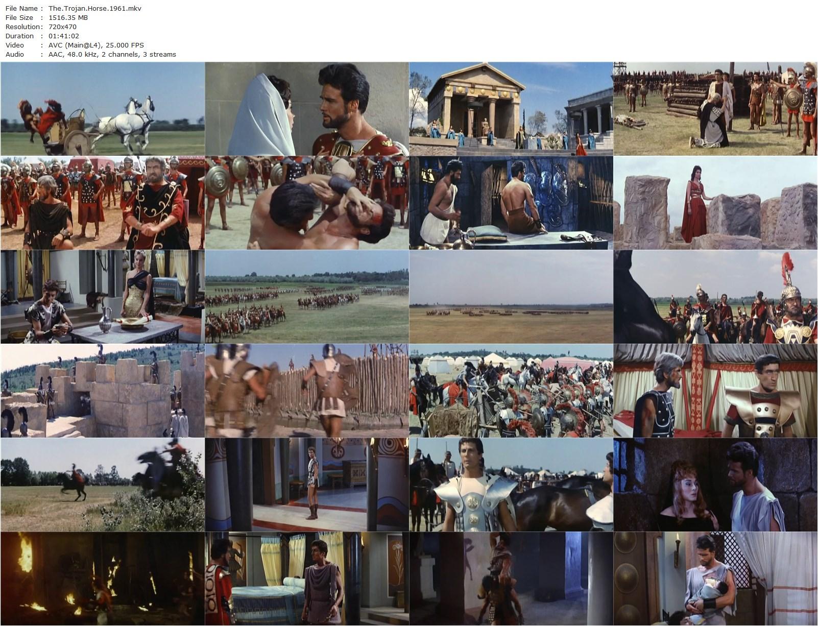 The Trojan Horse / La guerra di Troia (1961) Giorgio Ferroni, Steve Reeves, Juliette Mayniel, John Drew Barrymore-poster