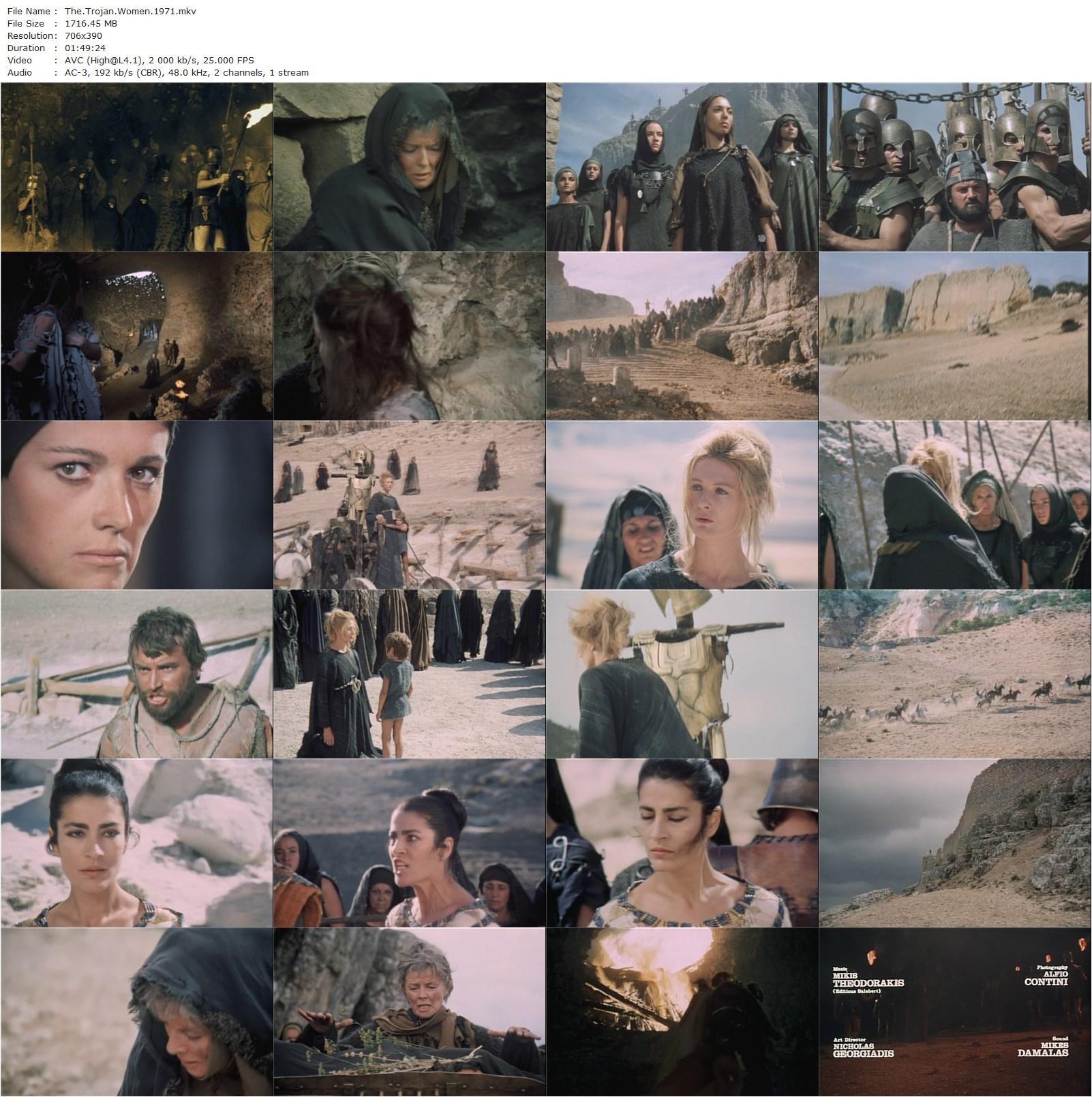 The Trojan Women (1971) Mihalis Kakogiannis, Katharine Hepburn, Vanessa Redgrave, Geneviève Bujold-poster