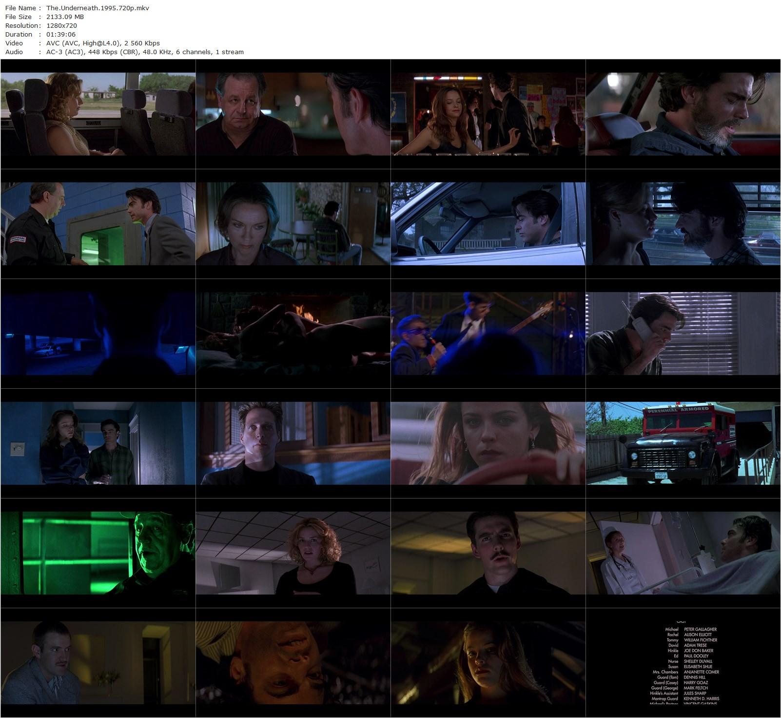 The Underneath (1995) Steven Soderbergh, Peter Gallagher, Elisabeth Shue, Alison Elliott-poster