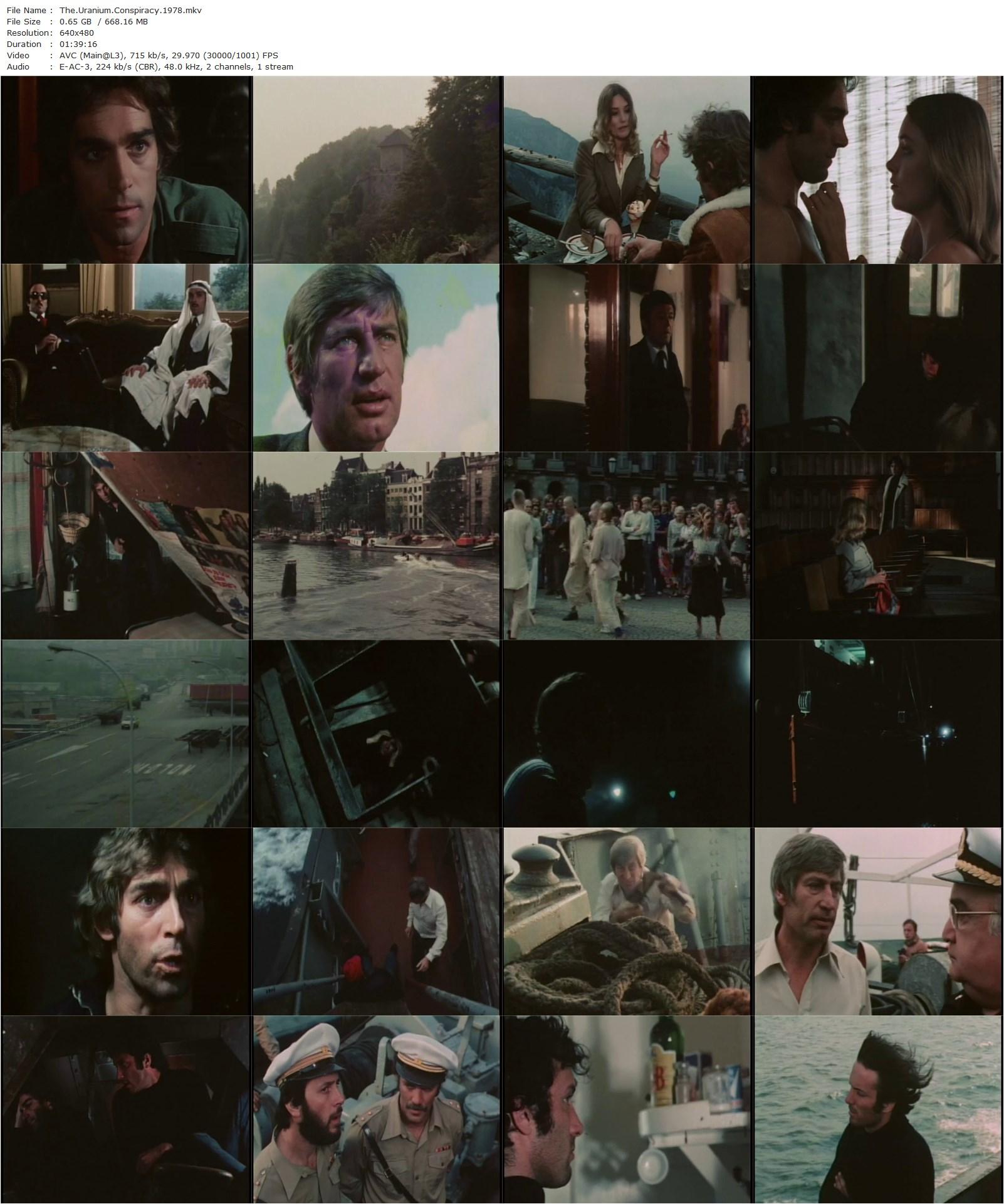 The Uranium Conspiracy AKA Agenten kennen keine Tränen (1978) Gianfranco Baldanello, Menahem Golan, Fabio Testi, Janet Agren, Assi Dayan-poster