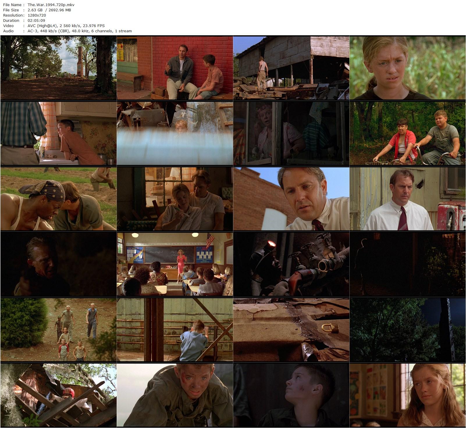 The War (1994) Jon Avnet, Elijah Wood, Kevin Costner, Mare Winningham-poster