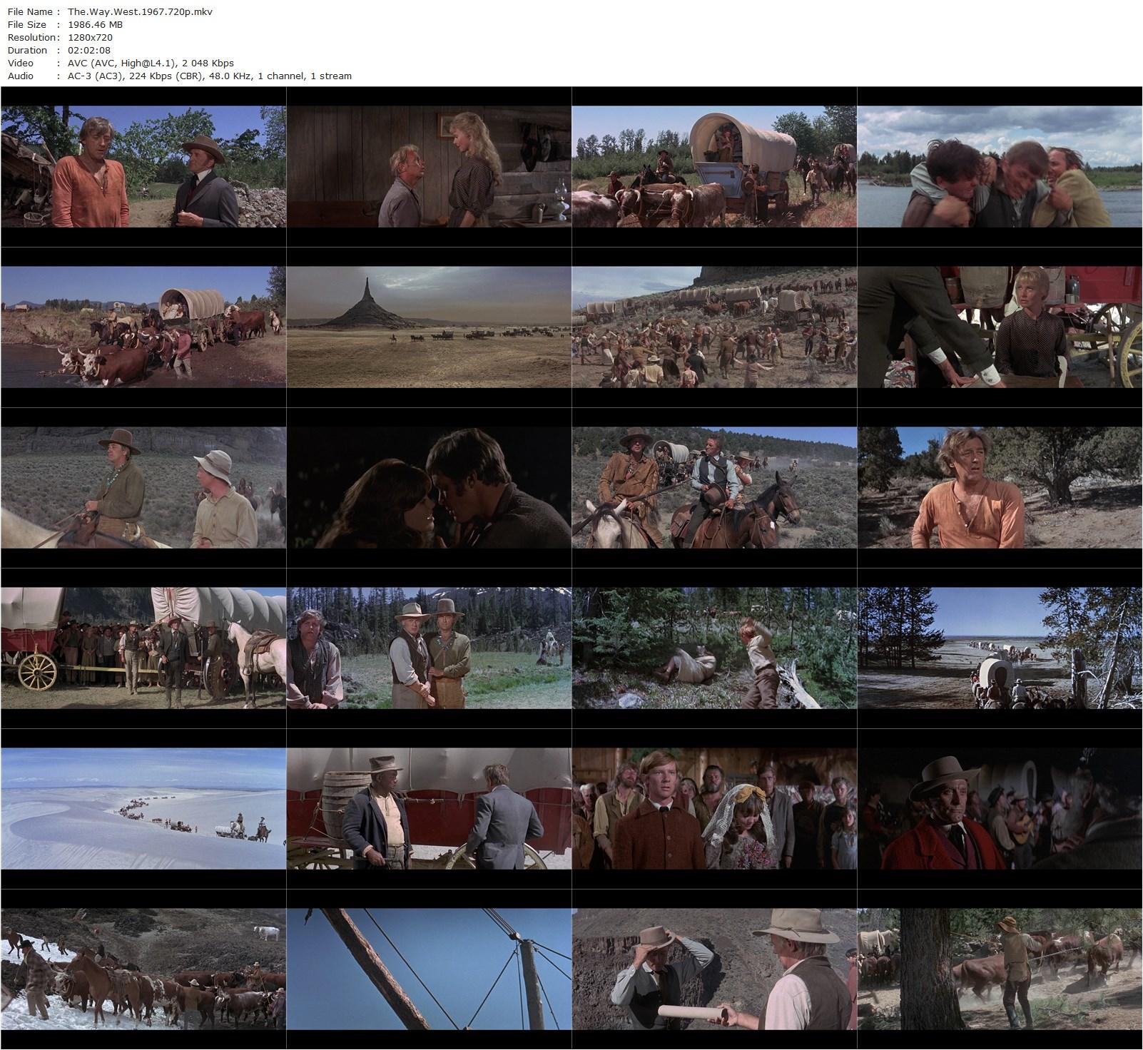 The Way West (1967) Andrew V. McLaglen, Kirk Douglas, Robert Mitchum, Richard Widmark-poster