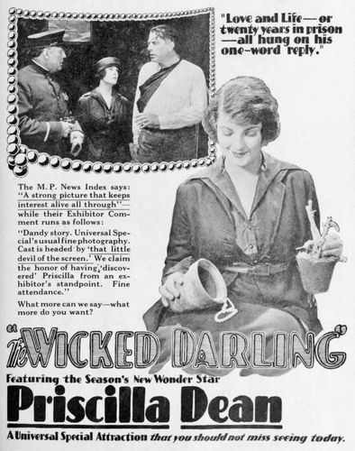 The Wicked Darling (1919) Tod Browning, Priscilla Dean, Wellington A. Playter, Lon Chaney
