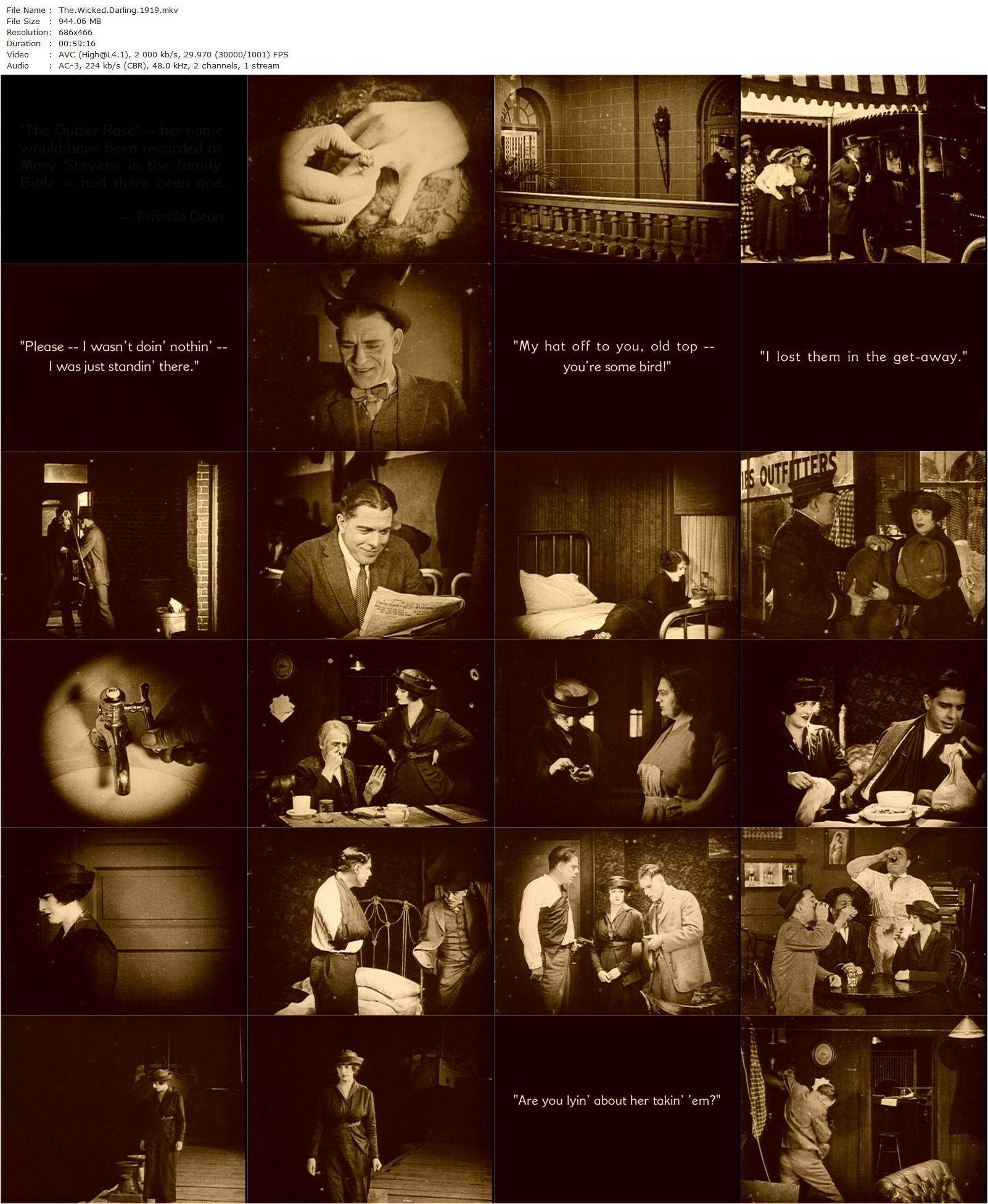 The Wicked Darling (1919) Tod Browning, Priscilla Dean, Wellington A. Playter, Lon Chaney-poster