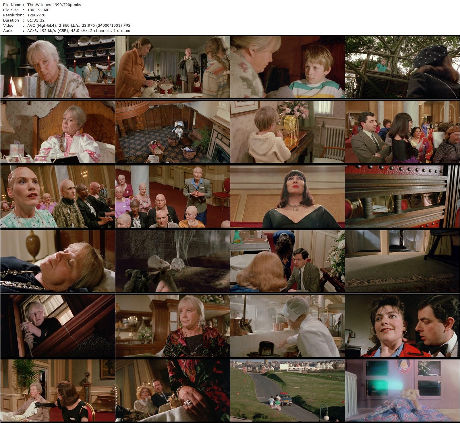 The Witches (1990) Nicolas Roeg, Anjelica Huston, Mai Zetterling, Jasen Fisher-poster