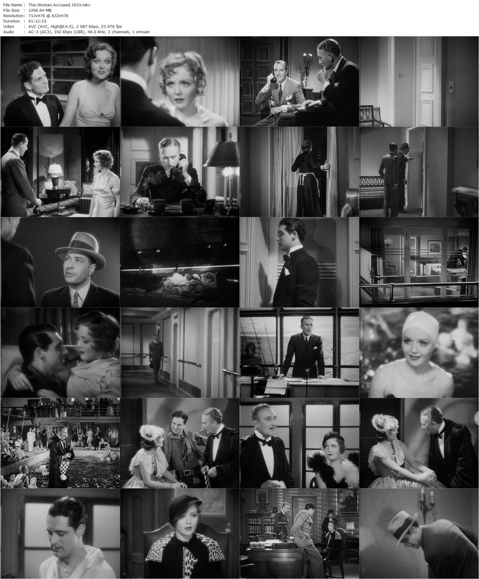 The Woman Accused (1933) Paul Sloane, Nancy Carroll, Cary Grant, John Halliday-poster