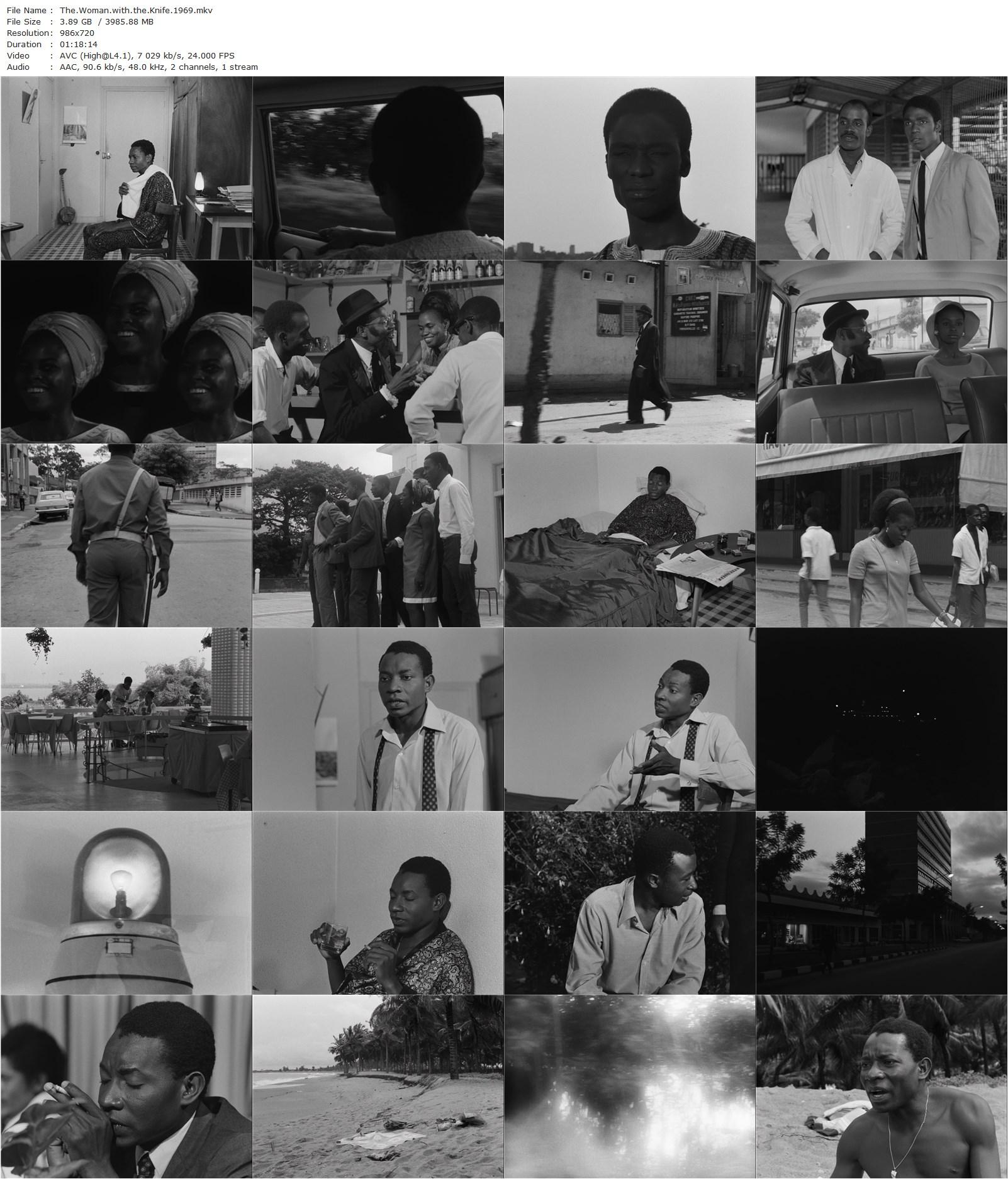 The Woman with the Knife AKA La femme au couteau (1969) Timité Bassori, Mary Vieyra, Danielle Alloh-poster