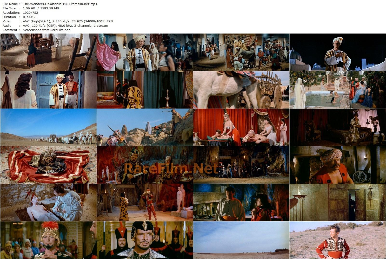 The Wonders of Aladdin / Le meraviglie di Aladino (1961) Mario Bava, Henry Levin, Donald O’Connor, Noëlle Adam, Vittorio De Sica-poster