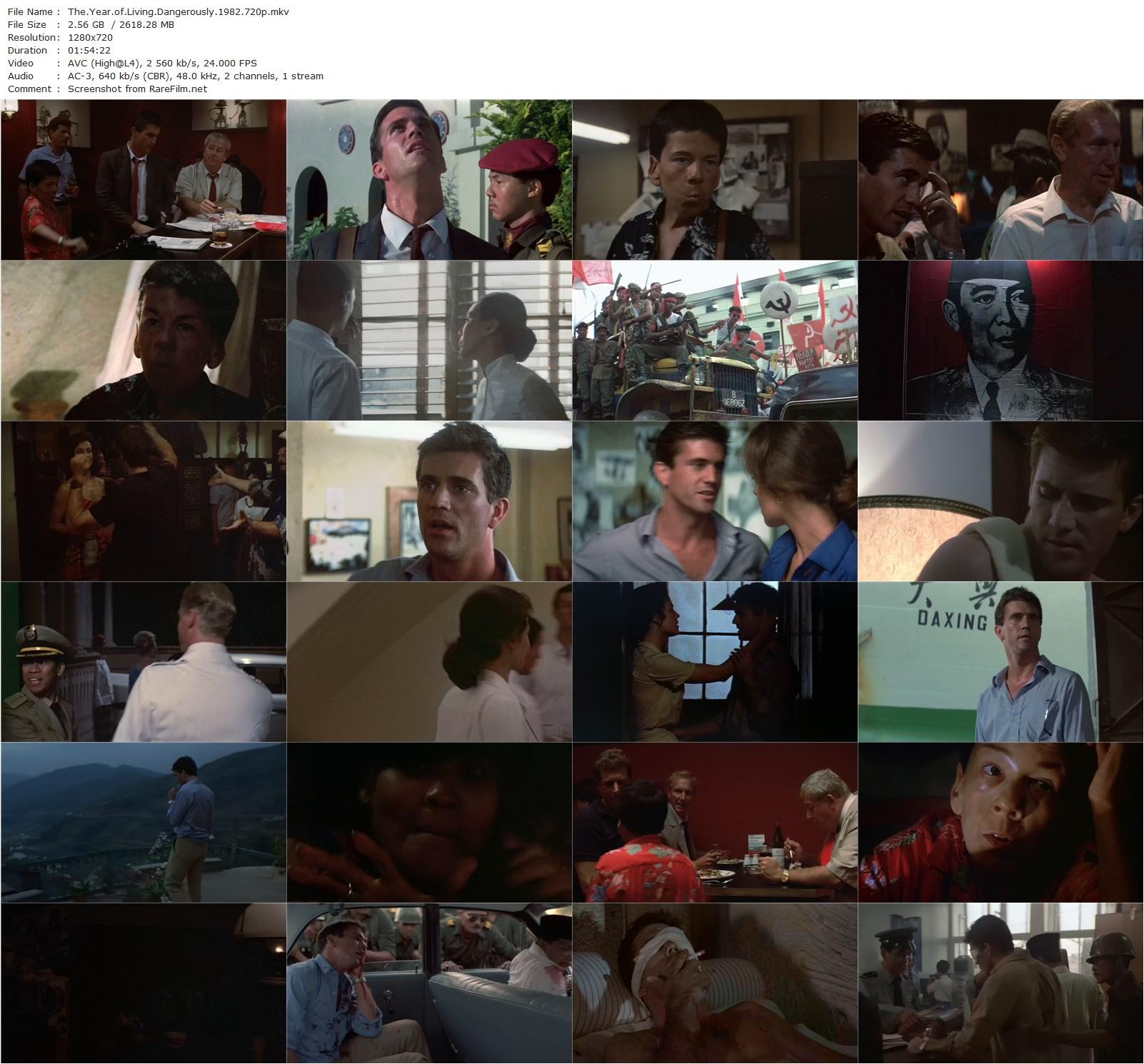 The Year of Living Dangerously (1982) Peter Weir, Mel Gibson, Sigourney Weaver, Linda Hunt-poster