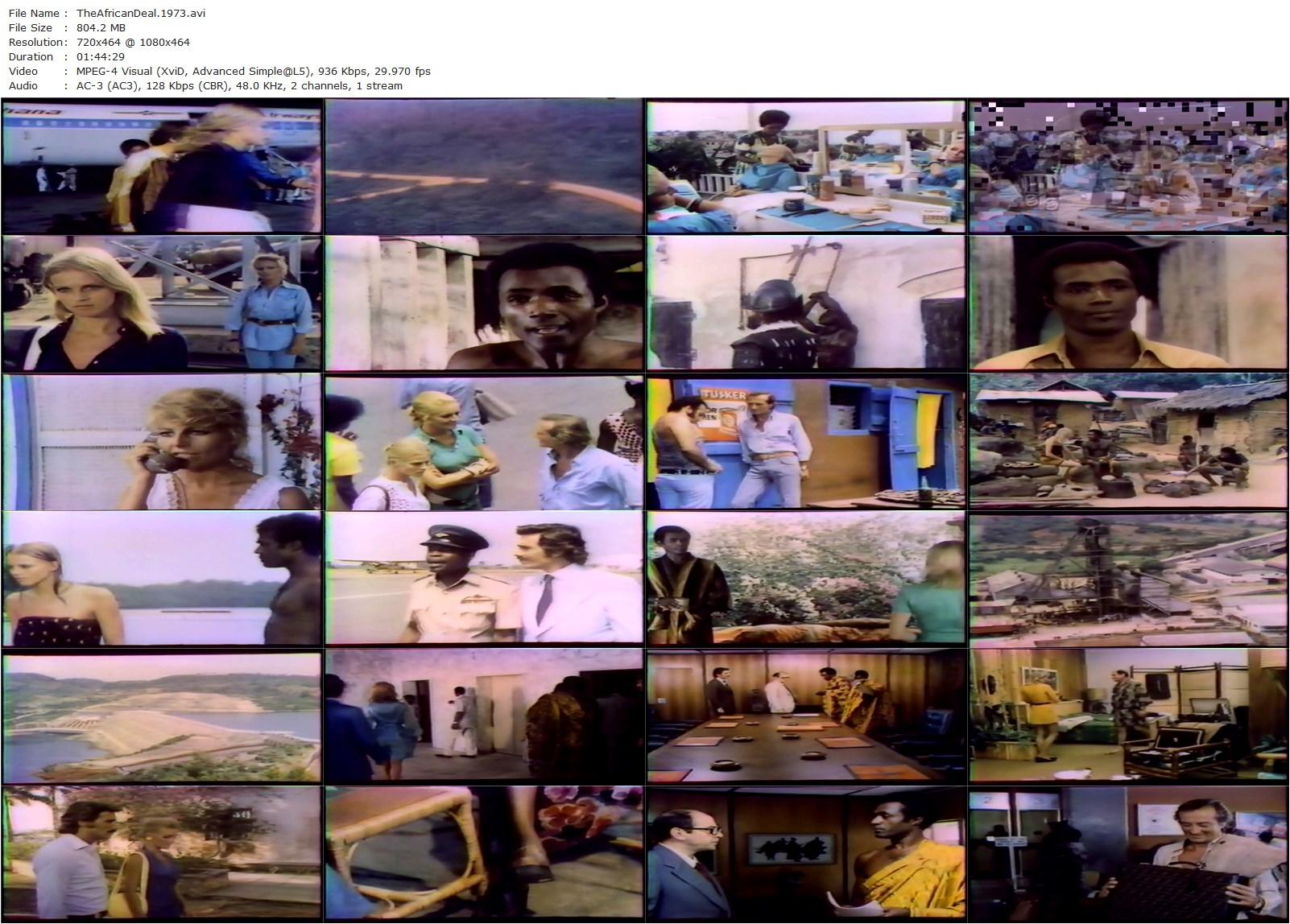 The African Deal (1973) Giorgio Bontempi, Calvin Lockhart, George Hilton, Anita Strindberg-poster