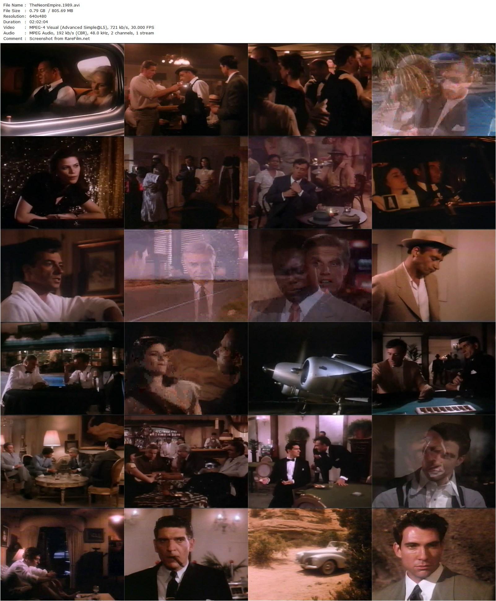 The Neon Empire (1989) Larry Peerce, Ray Sharkey-poster