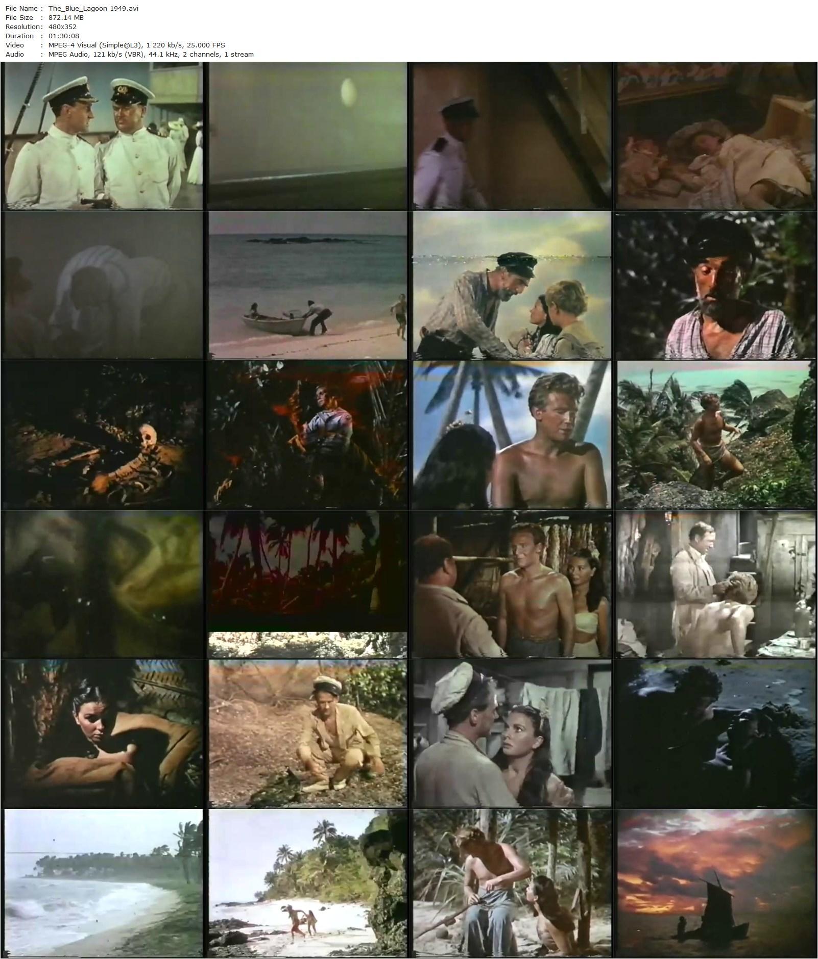 The Blue Lagoon (1949) Frank Launder, Jean Simmons, Donald Houston, Susan Stranks-poster