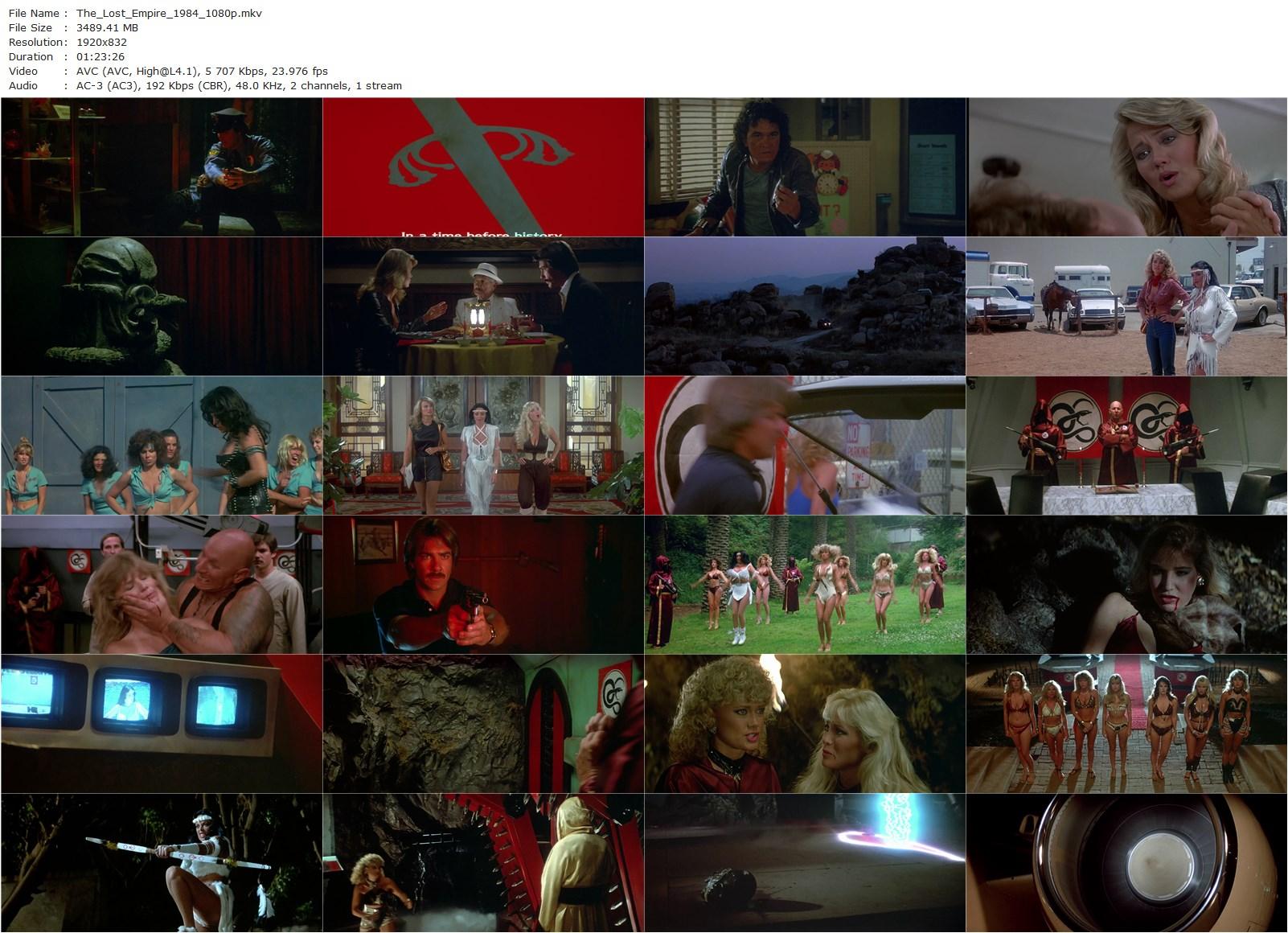 The Lost Empire (1984) Jim Wynorski, Melanie Vincz, Raven De La Croix, Angela Aames-poster