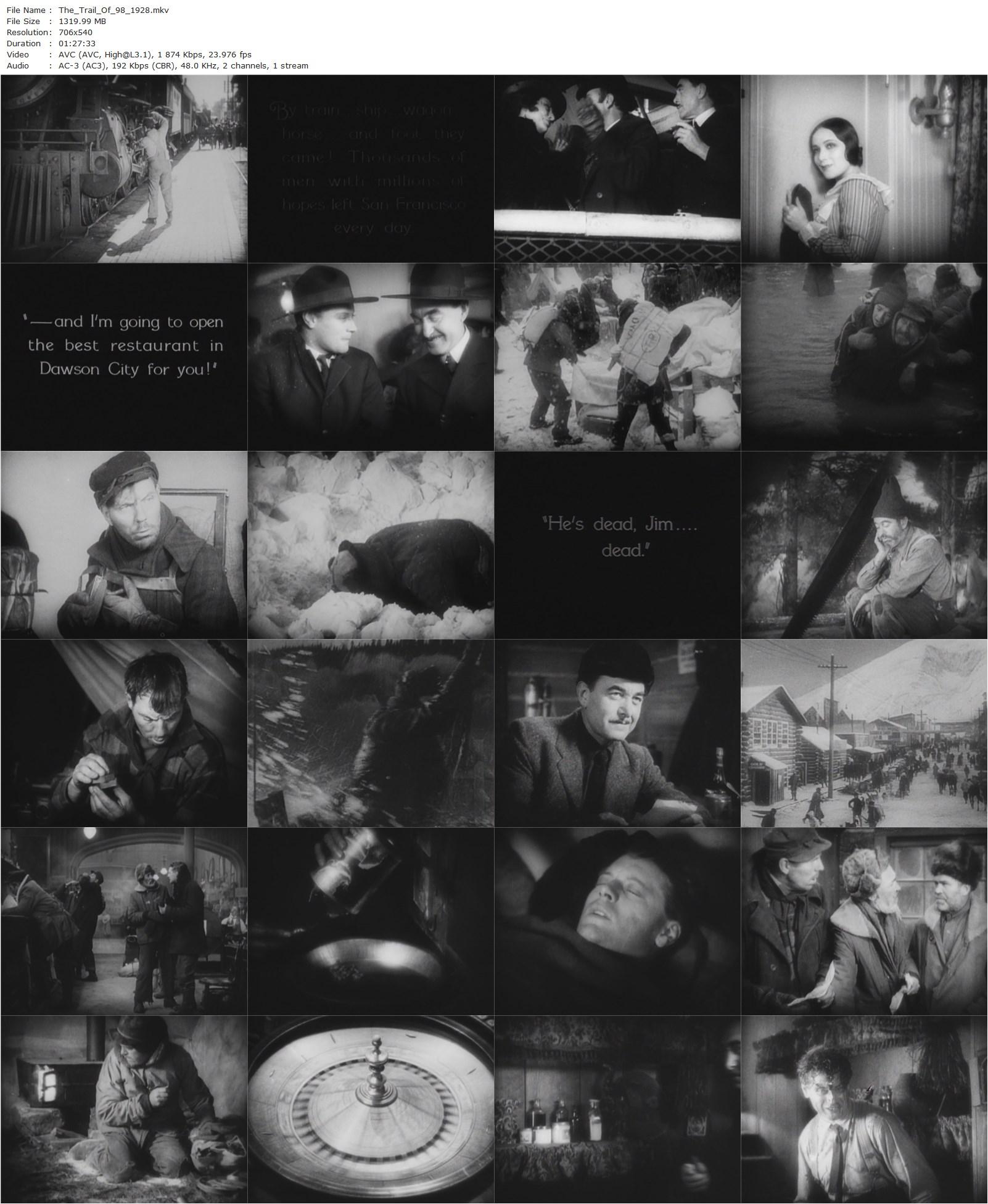 The Trail of 98 (1928) Clarence Brown, Dolores del Rio, Ralph Forbes, Karl Dane-poster