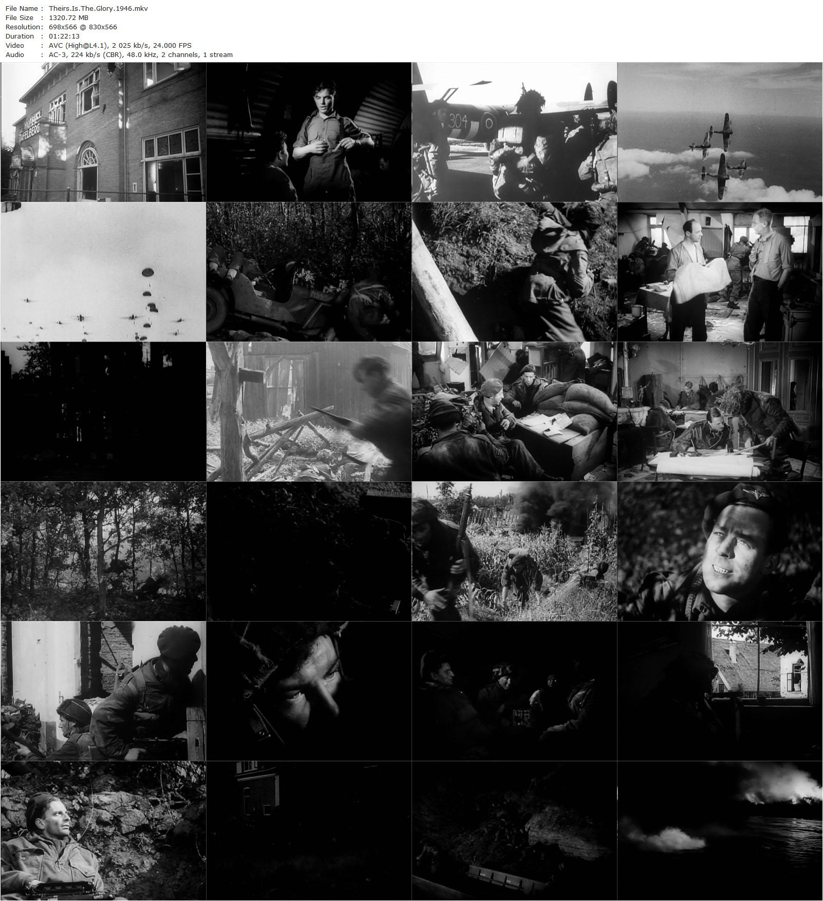 Theirs Is the Glory (1946) Brian Desmond Hurst, Stanley Maxted, Thomas Scullion, Allan Wood-poster