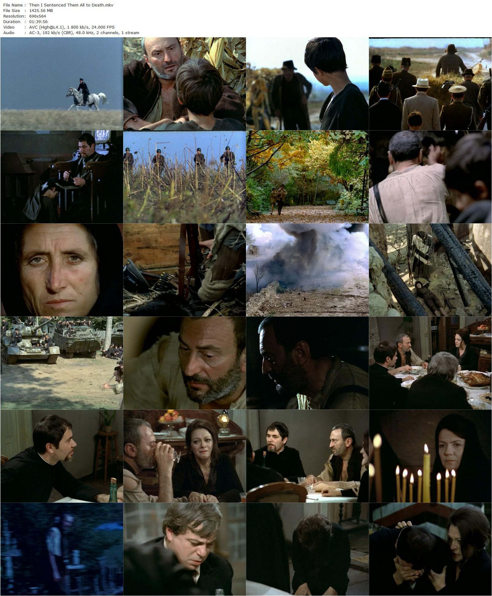 Then I Sentenced Them All to Death AKA Atunci i-am condamnat pe toti la moarte (1972) Sergiu Nicolaescu, Amza Pellea, Cristian Sofron, Ion Besoiu-poster