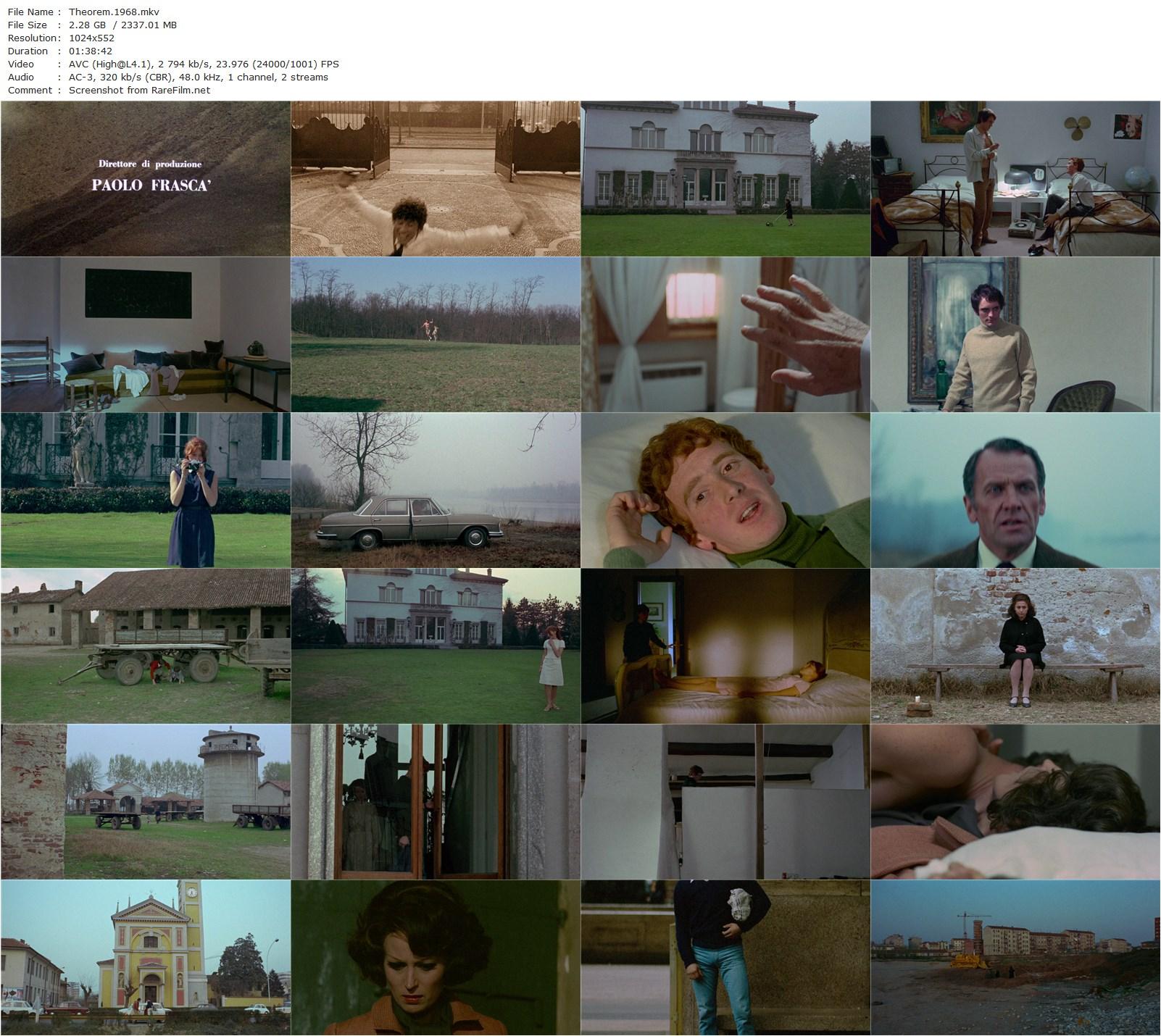 Theorem / Teorema (1968) Pier Paolo Pasolini, Silvana Mangano, Terence Stamp, Massimo Girotti-poster