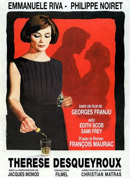 Thérèse Desqueyroux (1962) Georges Franju, Emmanuelle Riva, Philippe Noiret, Edith Scob, Drama