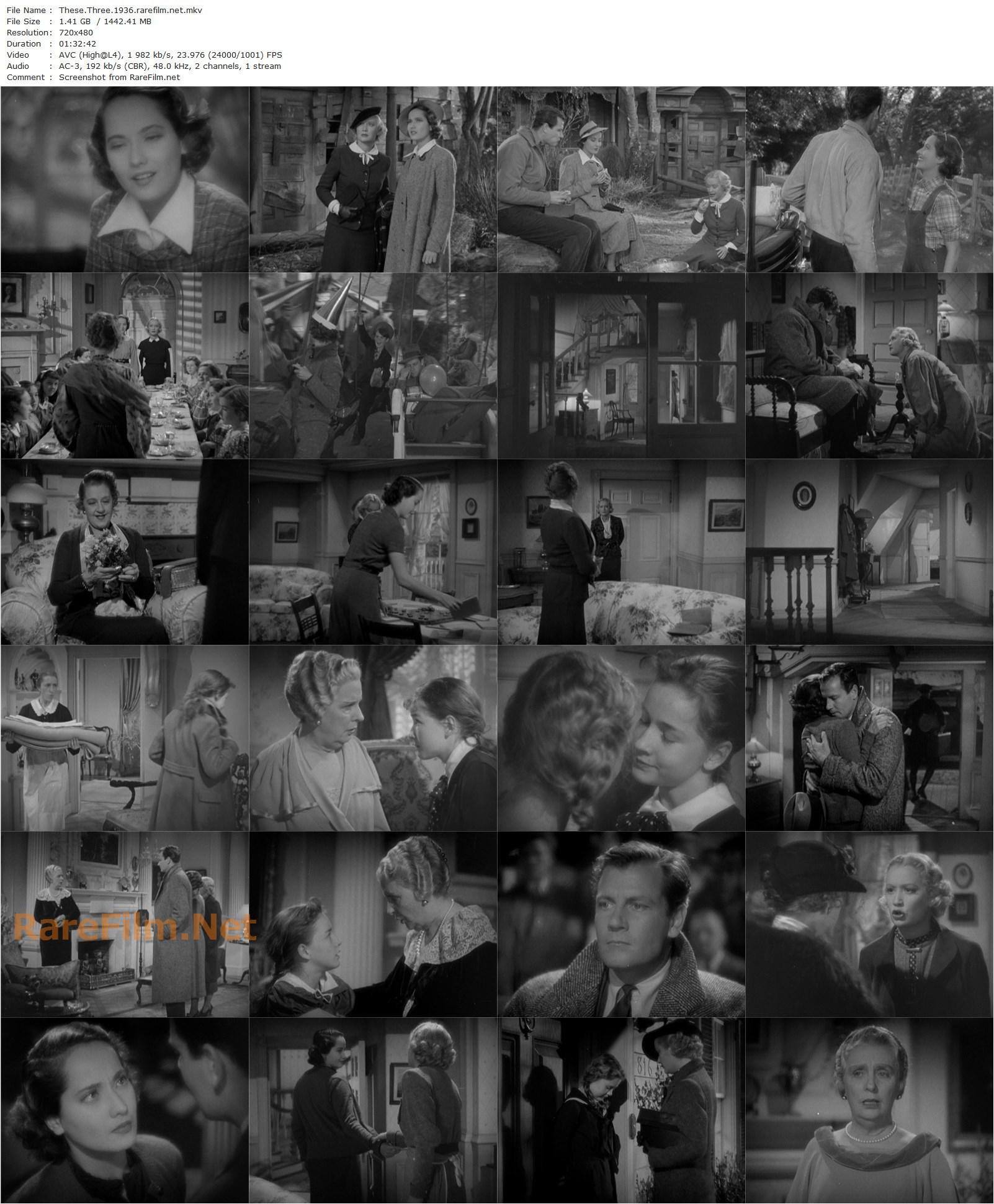 These Three (1936) William Wyler, Miriam Hopkins, Merle Oberon, Joel McCrea-poster