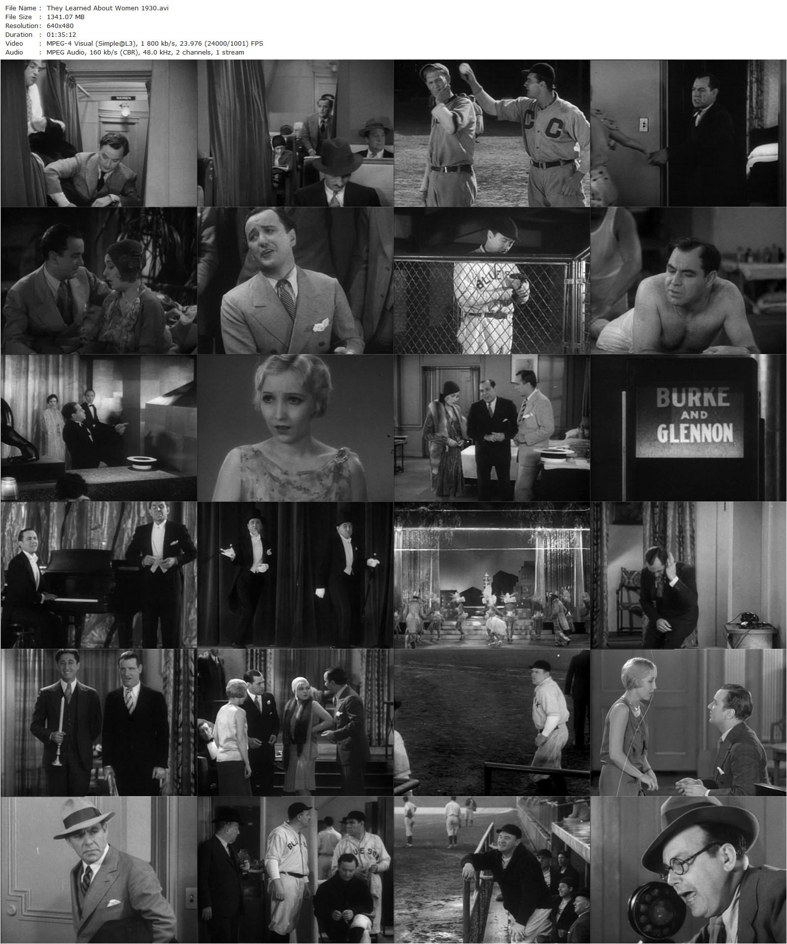 They Learned About Women (1930) Jack Conway, Sam Wood, Joe Schenck, Gus Van, Bessie Love-poster