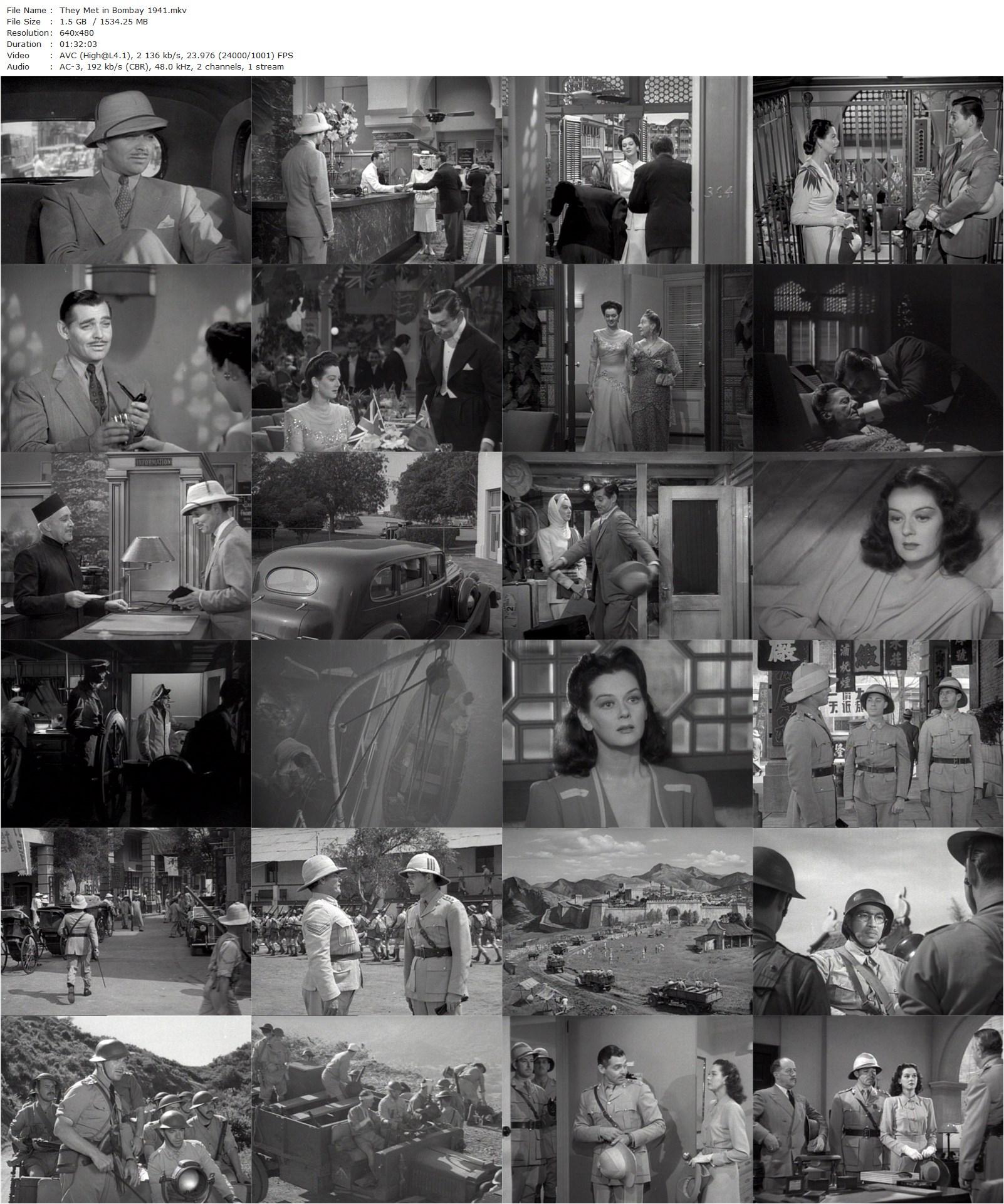 They Met in Bombay (1941) Clarence Brown, Clark Gable, Rosalind Russell, Peter Lorre-poster