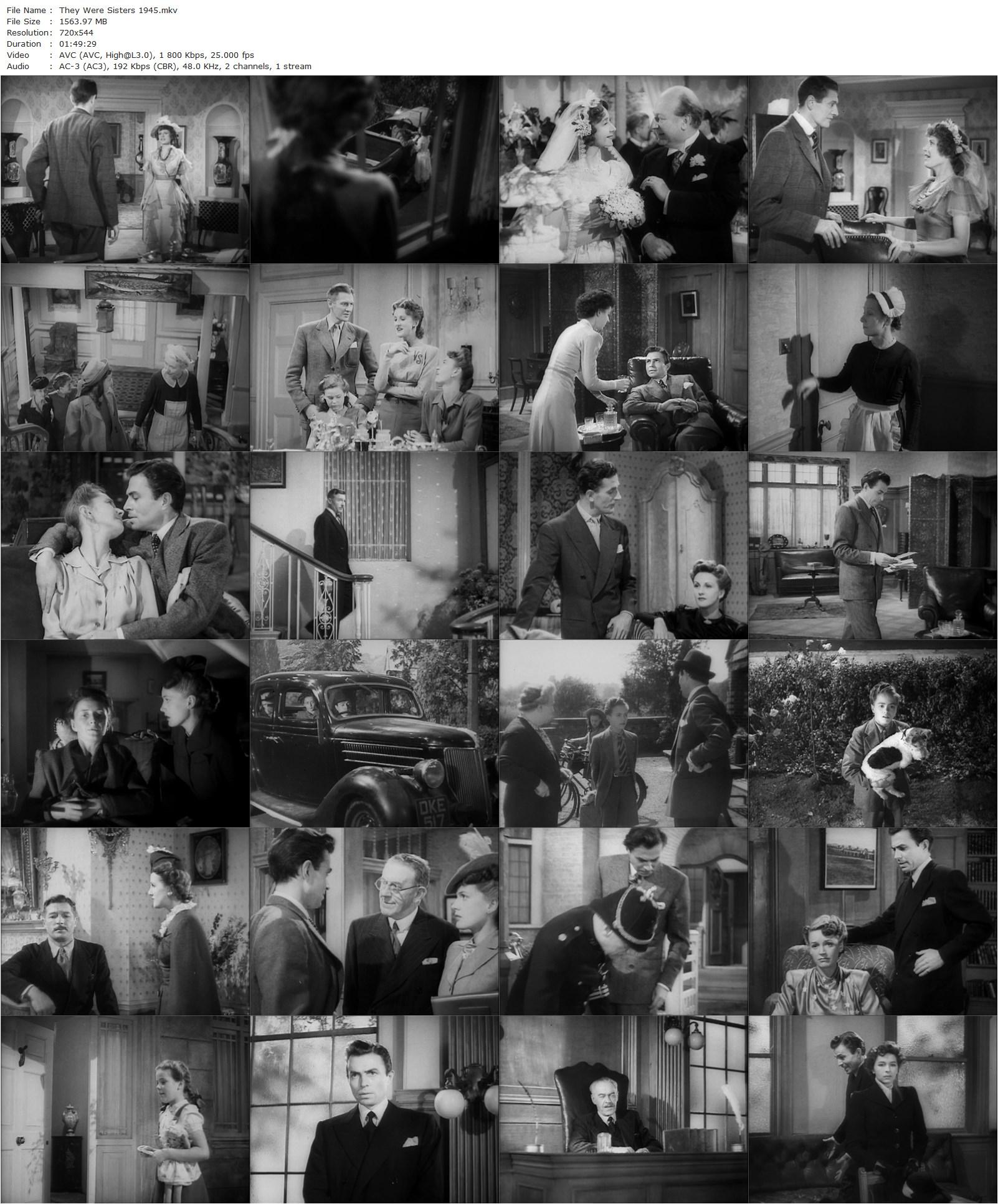 They Were Sisters (1945) Arthur Crabtree, Phyllis Calvert, James Mason, Hugh Sinclair-poster