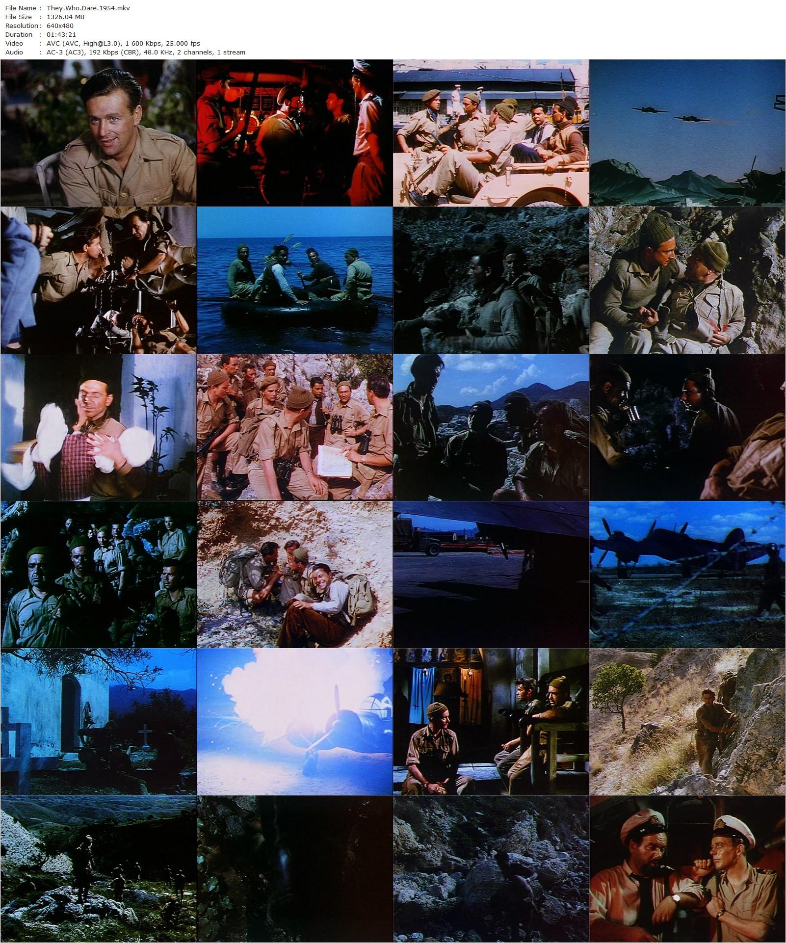 They Who Dare (1954) Lewis Milestone, Dirk Bogarde, Denholm Elliott, Akim Tamiroff-poster