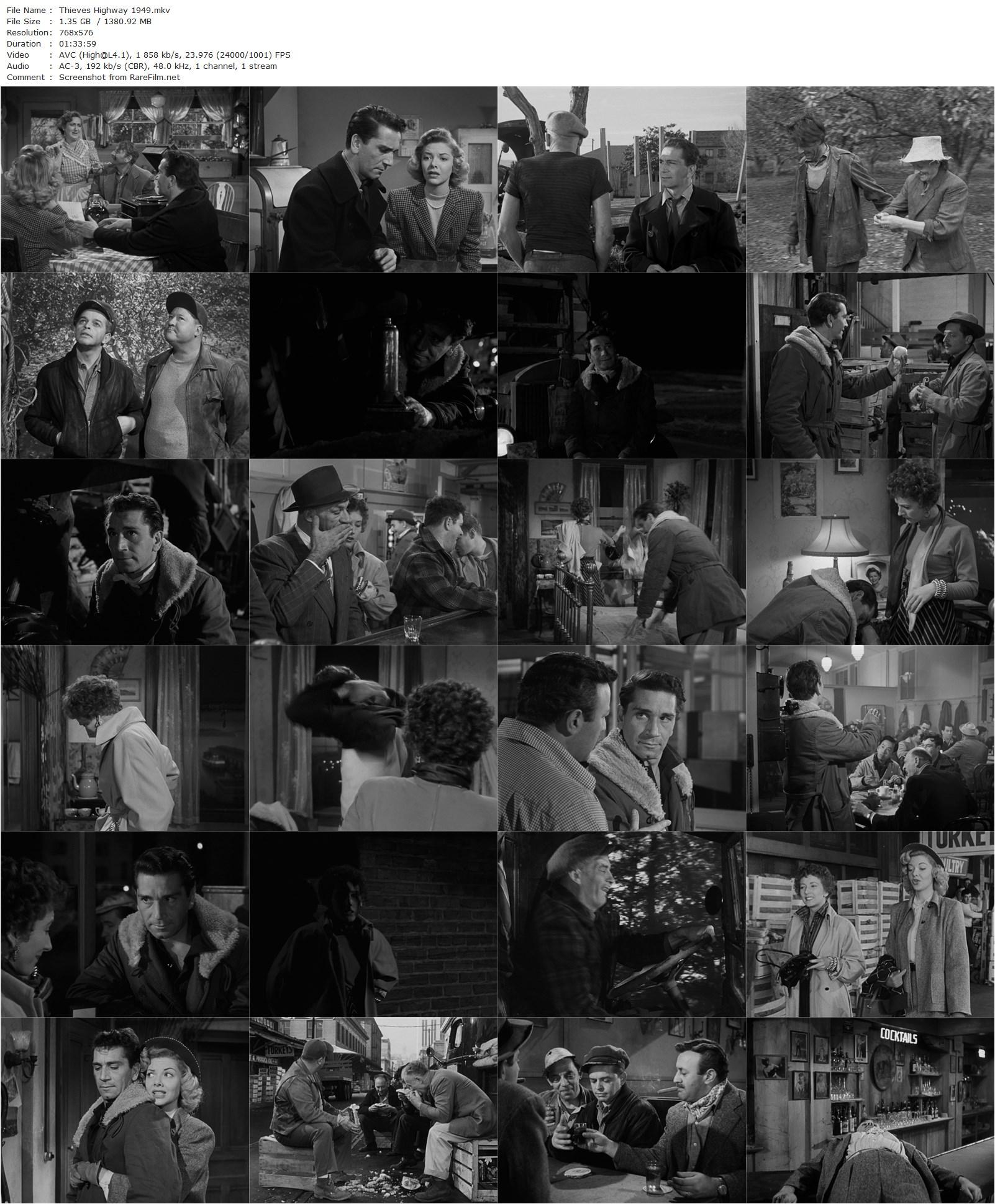 Thieves’ Highway (1949) Jules Dassin, Richard Conte, Valentina Cortese, Lee J. Cobb-poster