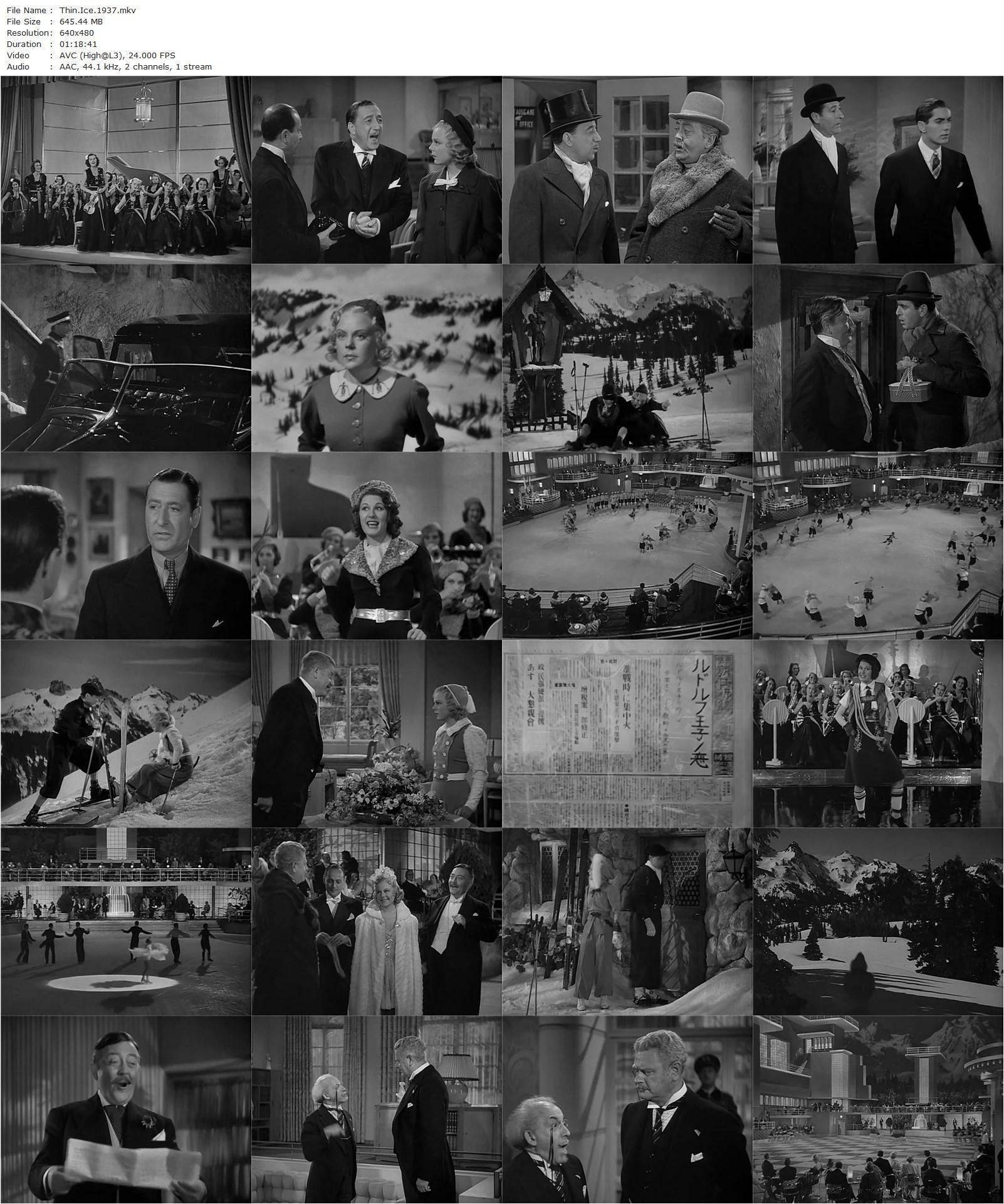 Thin Ice (1937) Sidney Lanfield, Sonja Henie, Tyrone Power, Arthur Treacher-poster