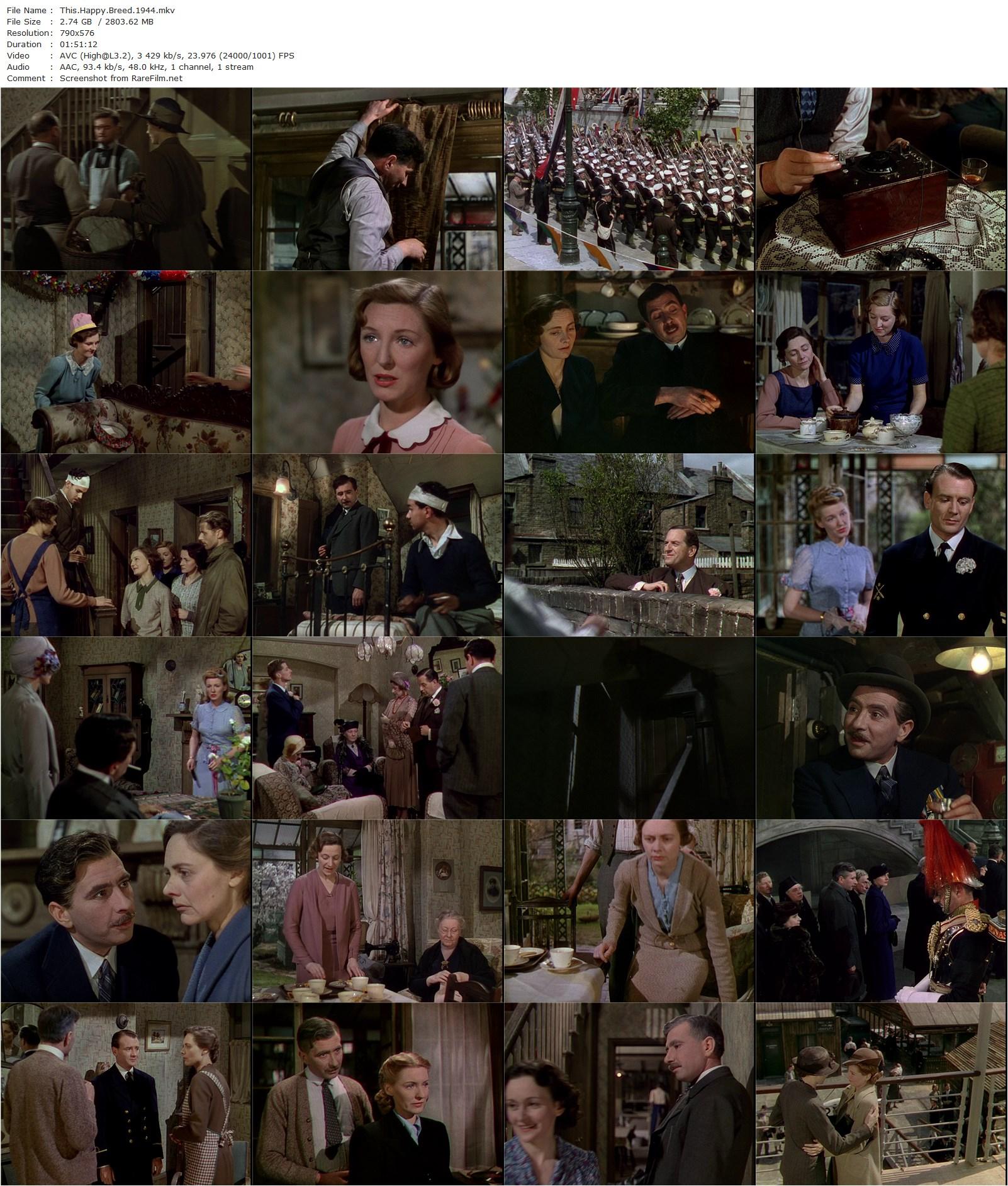 This Happy Breed (1944) David Lean, Robert Newton, Celia Johnson, Amy Veness-poster