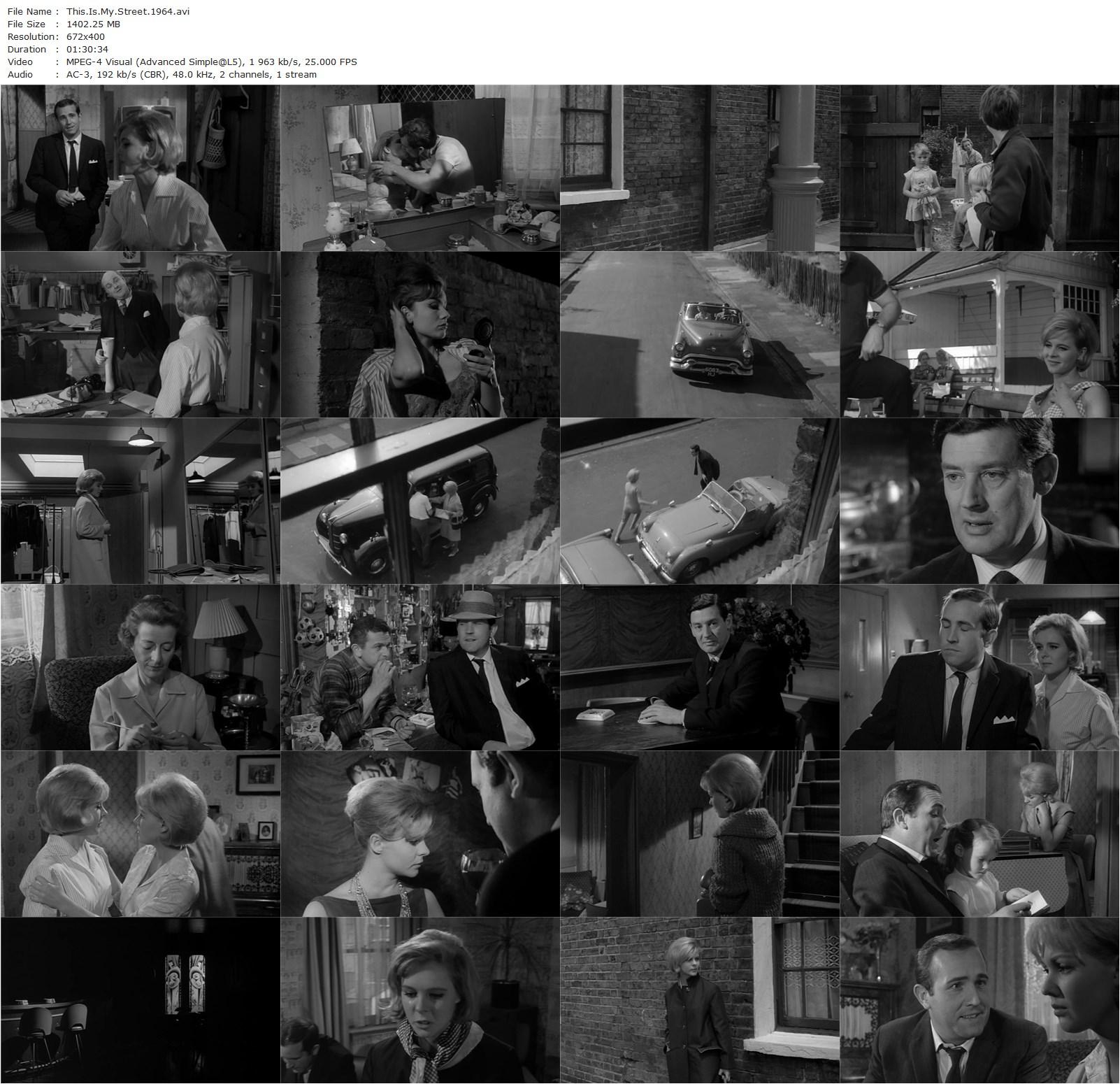 This Is My Street (1964) Sidney Hayers, Ian Hendry, June Ritchie, Avice Landone-poster