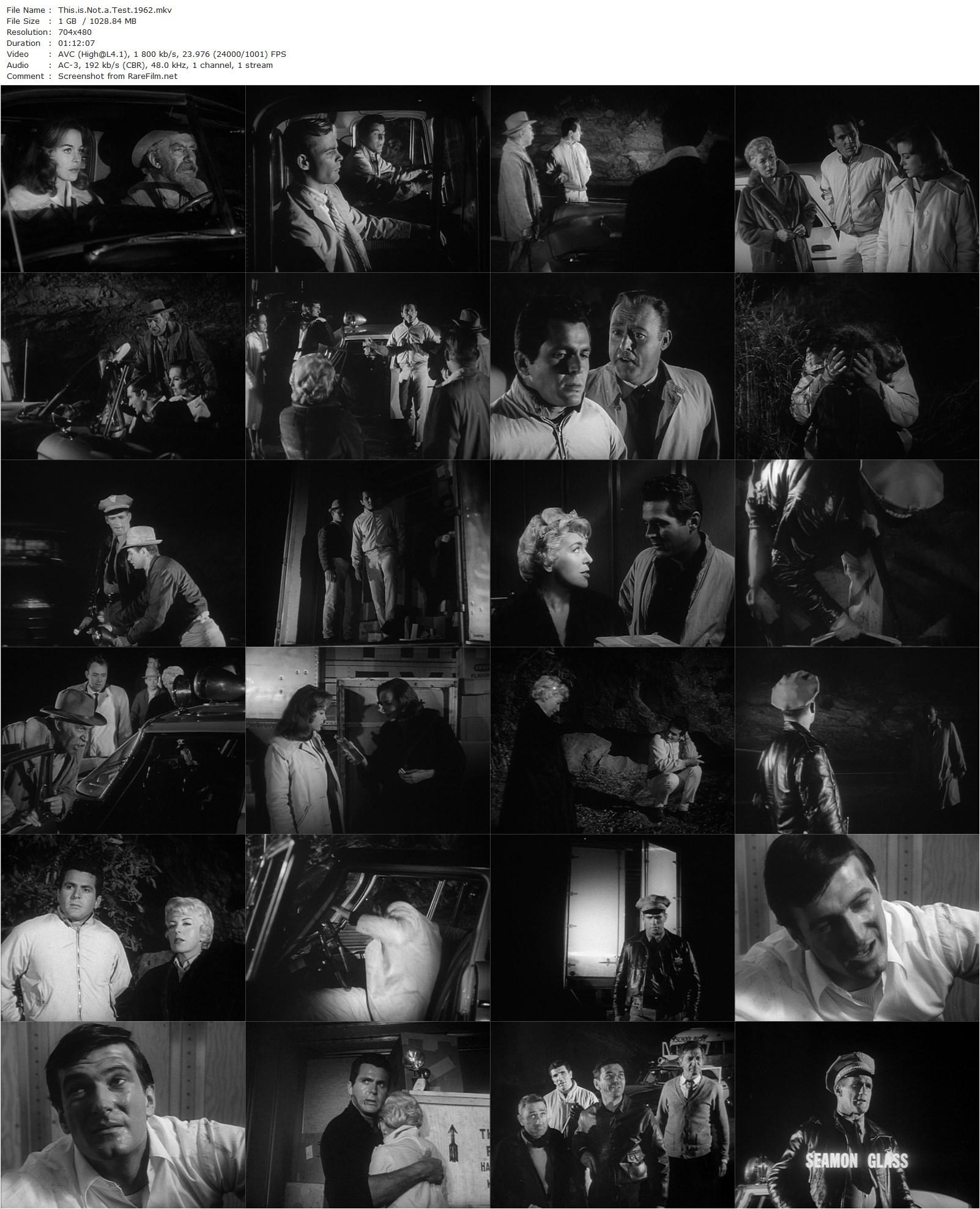 This Is Not a Test (1962) Fredric Gadette, Seamon Glass, Thayer Roberts, Aubrey Martin-poster