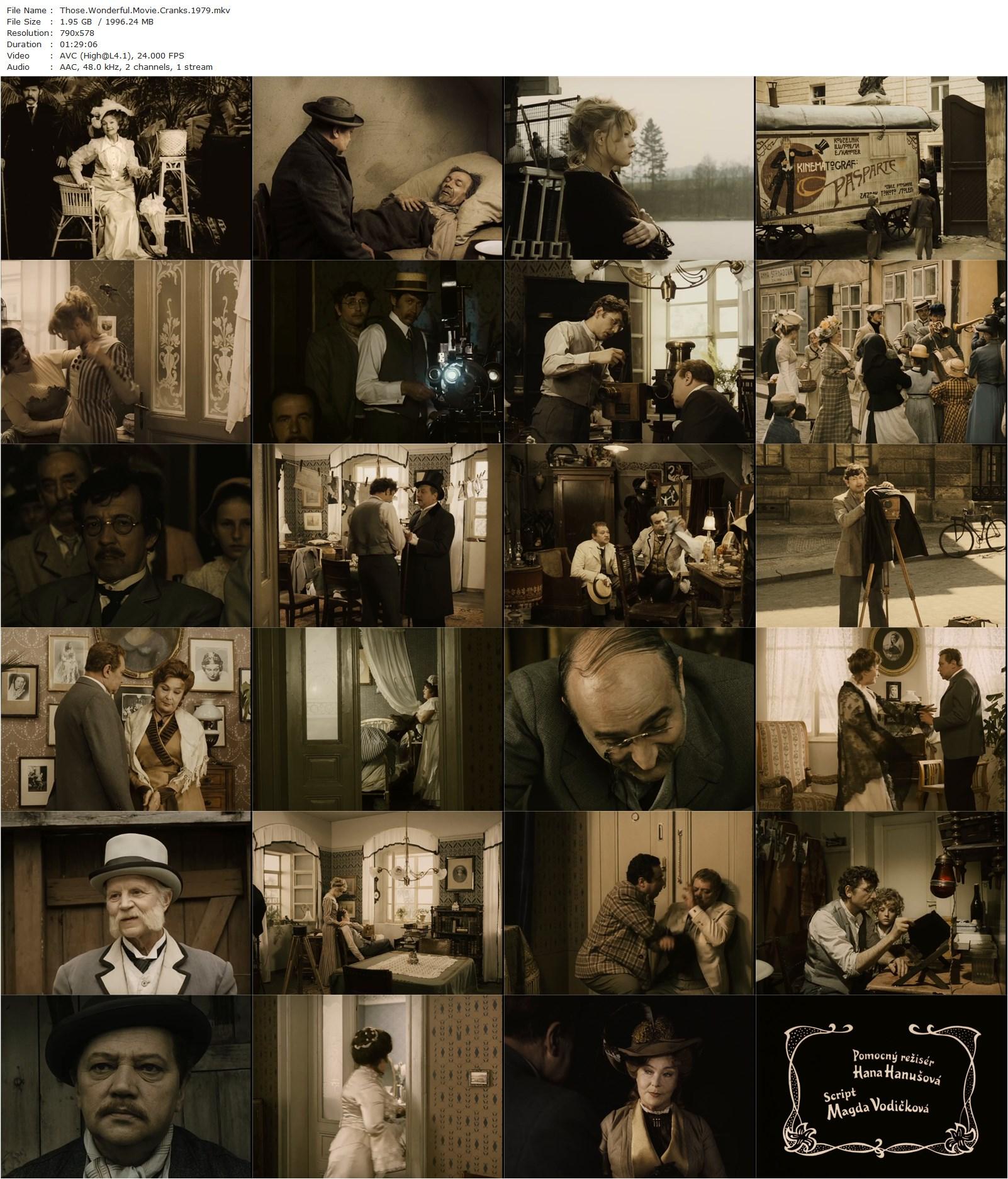 Those Wonderful Men with a Crank / Bájecní muzi s klikou (1979) Jirí Menzel, Rudolf Hrusínský, Vlasta Fabiánová, Blazena Holisová-poster