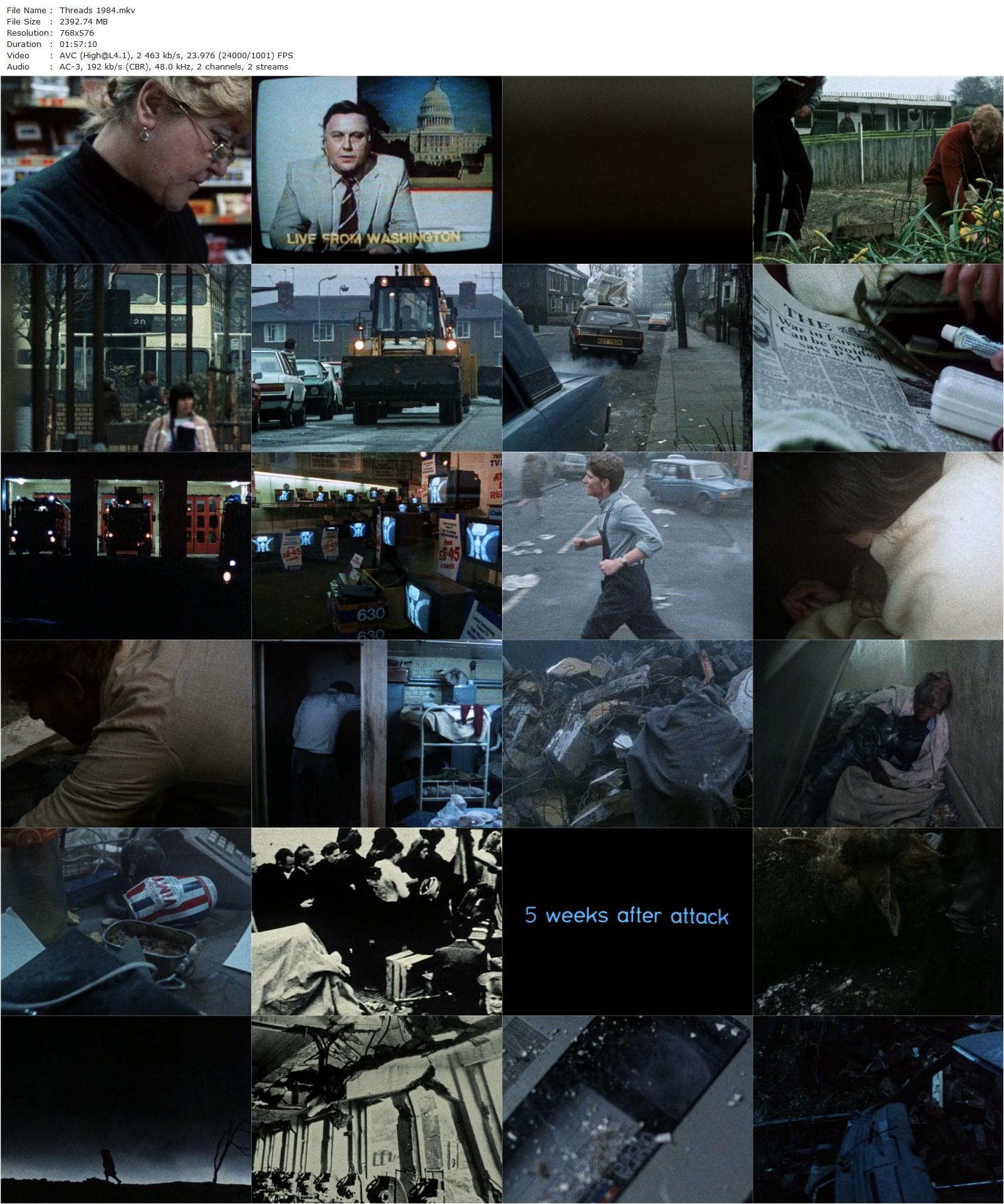 Threads (1984) Mick Jackson, Karen Meagher, Reece Dinsdale, David Brierly-poster