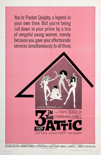 Three in the Attic (1968) Richard Wilson, Christopher Jones, Judy Pace, Yvette Mimieux