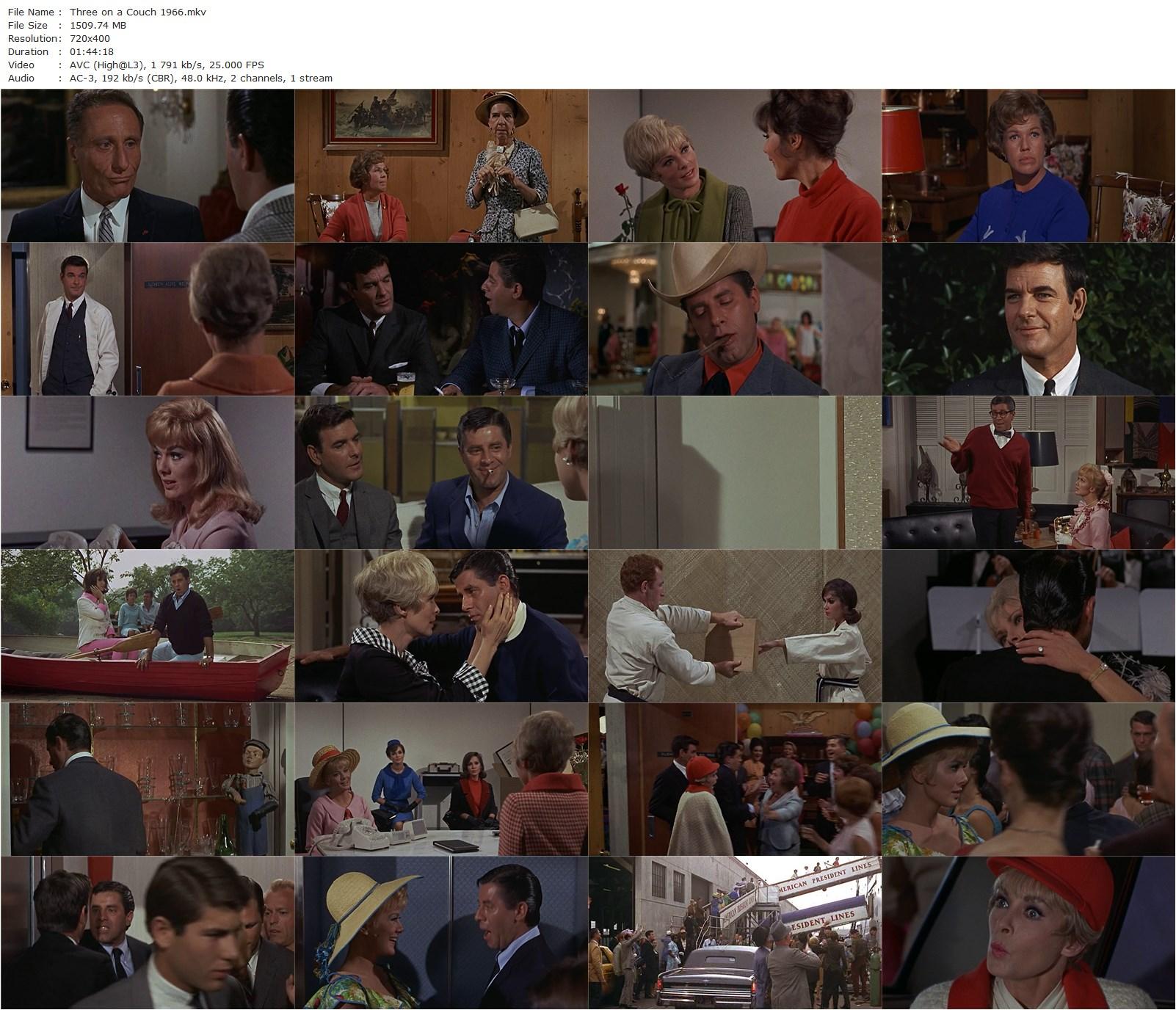 Three on a Couch (1966) Jerry Lewis, Janet Leigh, Mary Ann Mobley-poster