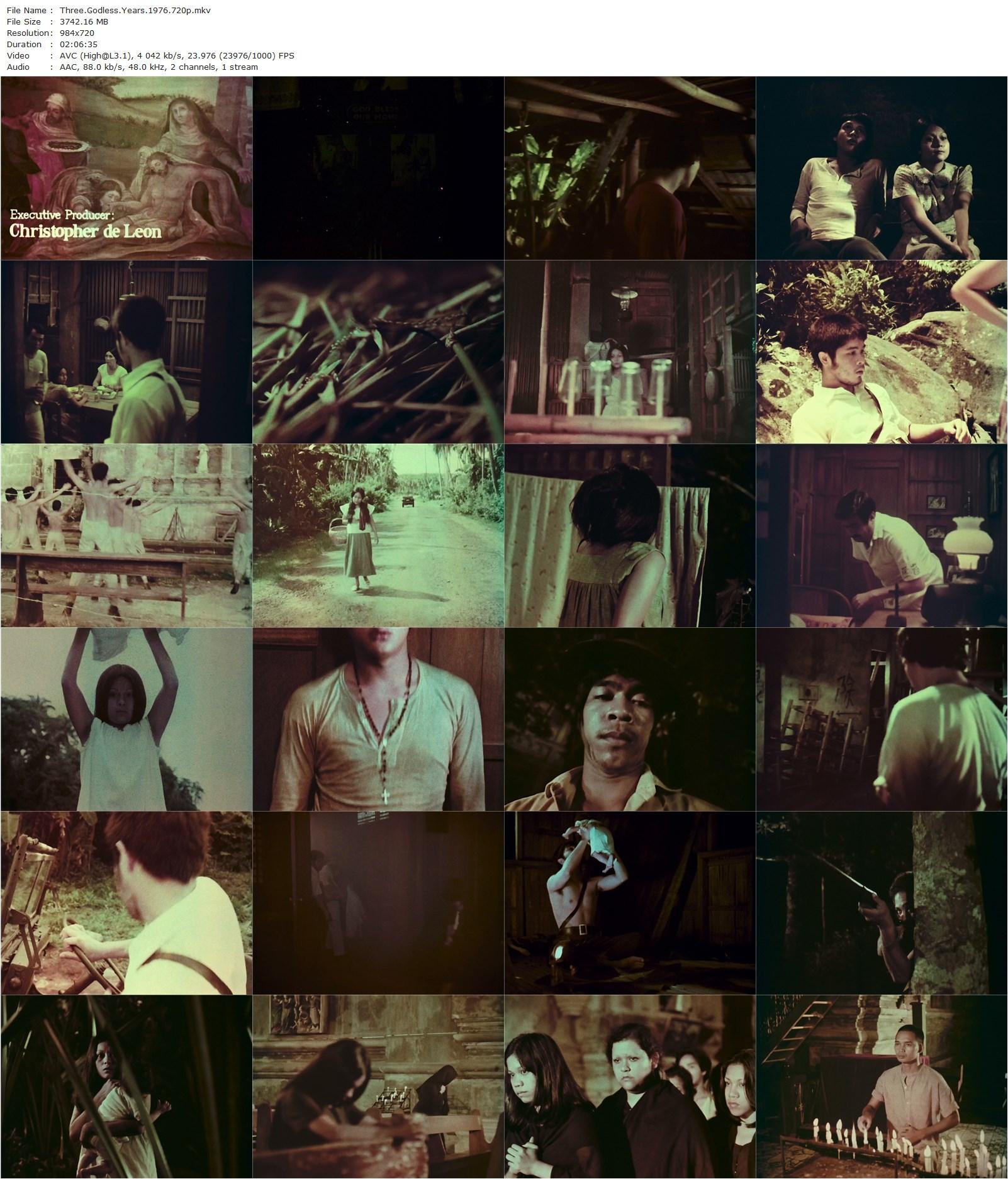 Three Years Without God / Tatlong taong walang Diyos (1976) Mario O’Hara, Nora Aunor, Christopher De Leon, Bembol Roco-poster