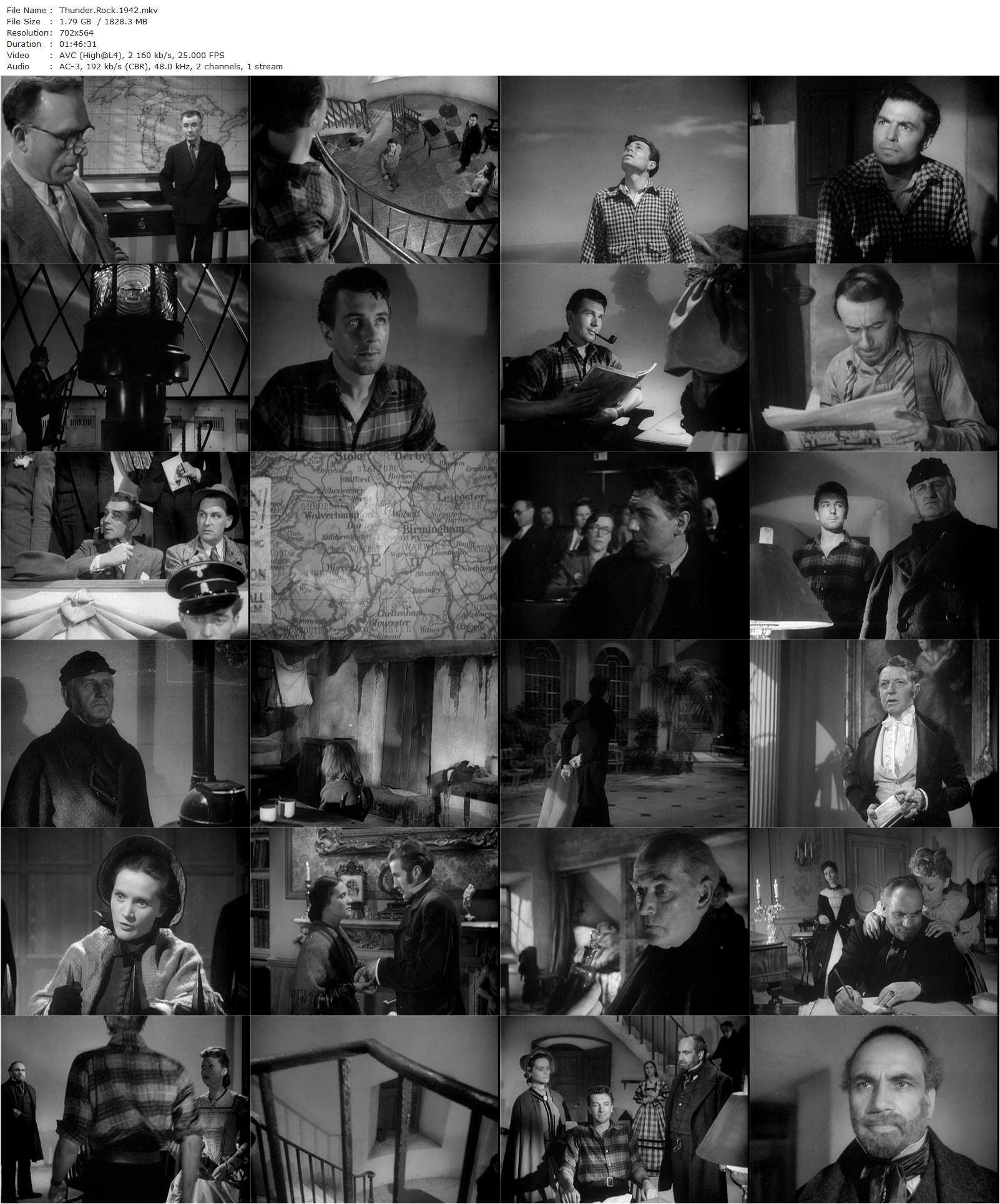 Thunder Rock (1942) Roy Boulting, Michael Redgrave, James Mason, Barbara Mullen-poster