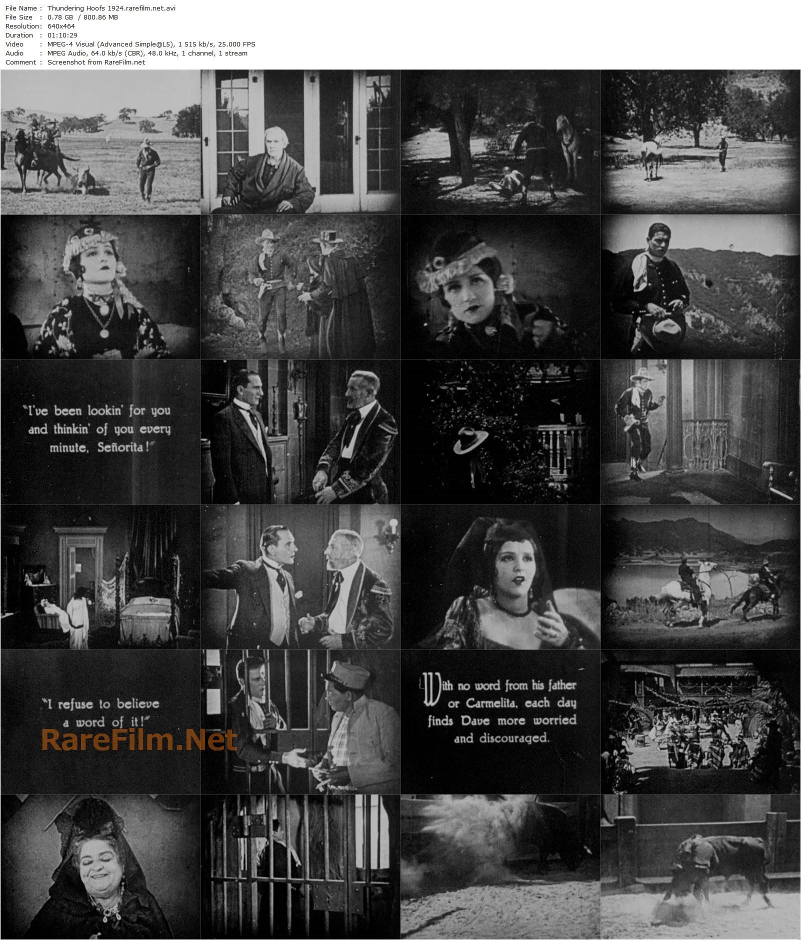 Thundering Hoofs (1924) Albert S. Rogell, Fred Thomson, Silver King the Horse, Ann May-poster