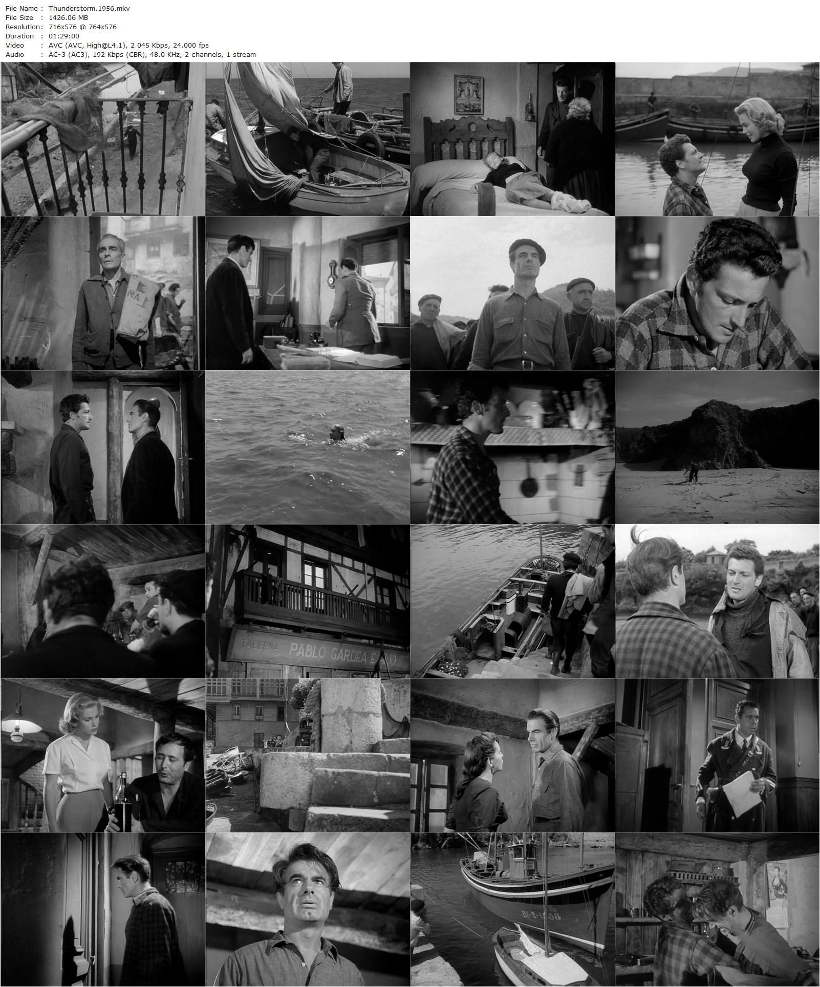 Thunderstorm (1956) John Guillermin, Alfonso Acebal, Carlos Thompson, Linda Christian, Charles Korvin-poster