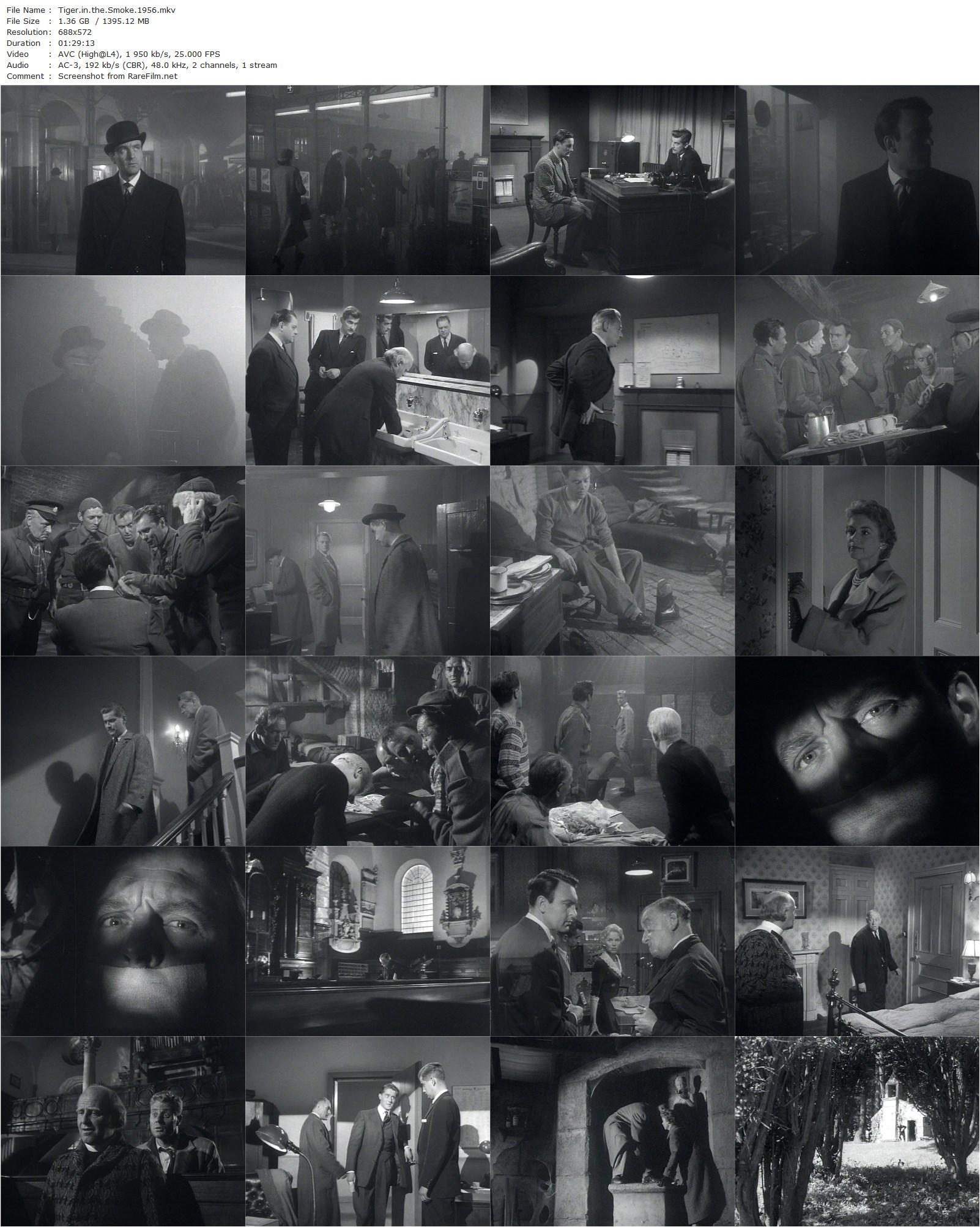 Tiger in the Smoke (1956) Roy Ward Baker, Donald Sinden, Muriel Pavlow, Tony Wright-poster