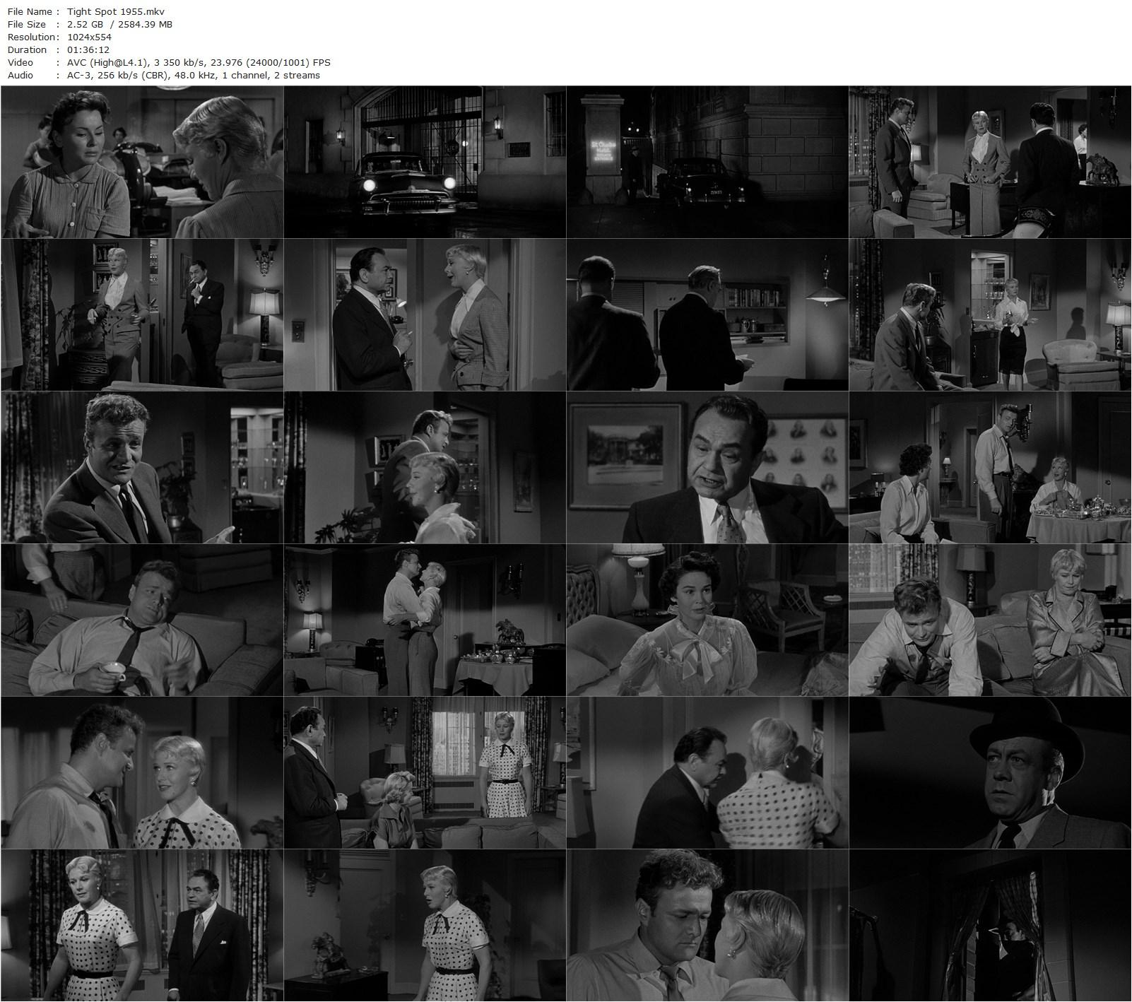 Tight Spot (1955) Phil Karlson, Ginger Rogers, Edward G. Robinson, Brian Keith-poster