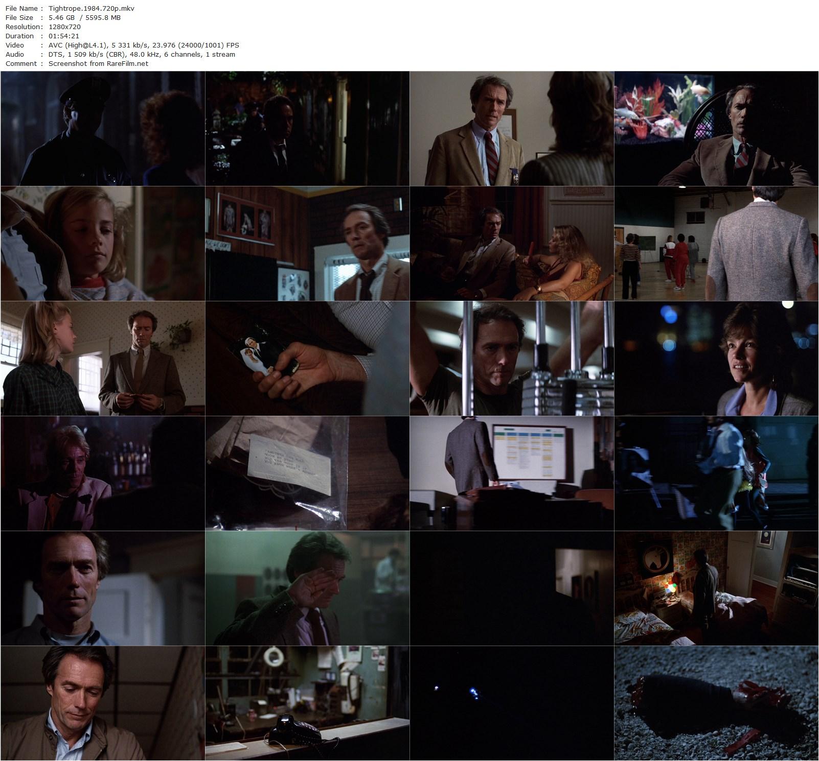 Tightrope (1984) Richard Tuggle, Clint Eastwood, Geneviève Bujold, Dan Hedaya-poster