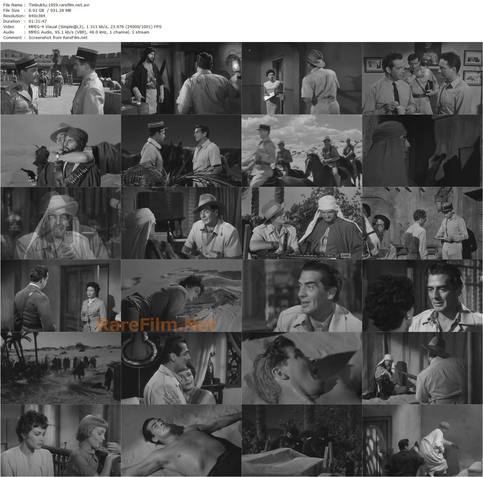 Timbuktu (1958) Jacques Tourneur, Victor Mature, Yvonne De Carlo, George Dolenz-poster