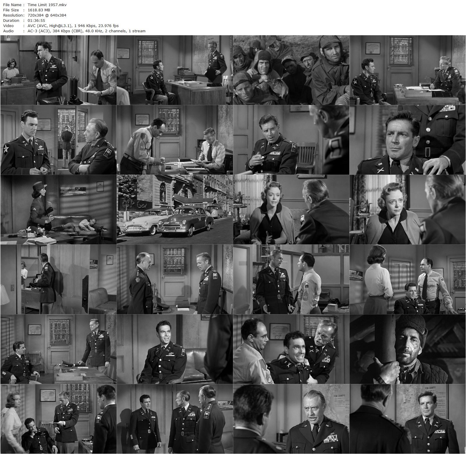 Time Limit (1957) Karl Malden, Richard Widmark, Richard Basehart, Dolores Michaels-poster