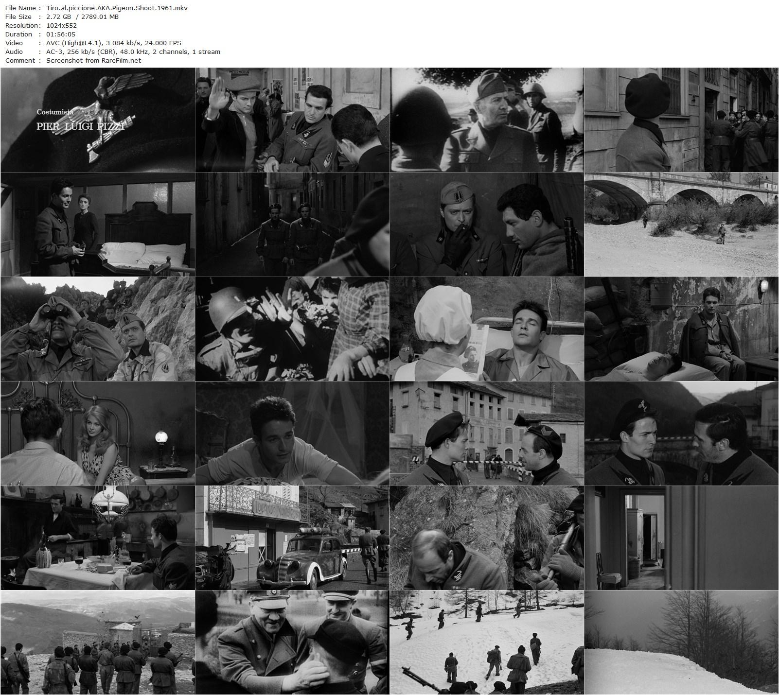 Pigeon Shoot / Tiro al piccione (1961) Giuliano Montaldo, Eleonora Rossi Drago, Jacques Charrier, Francisco Rabal-poster